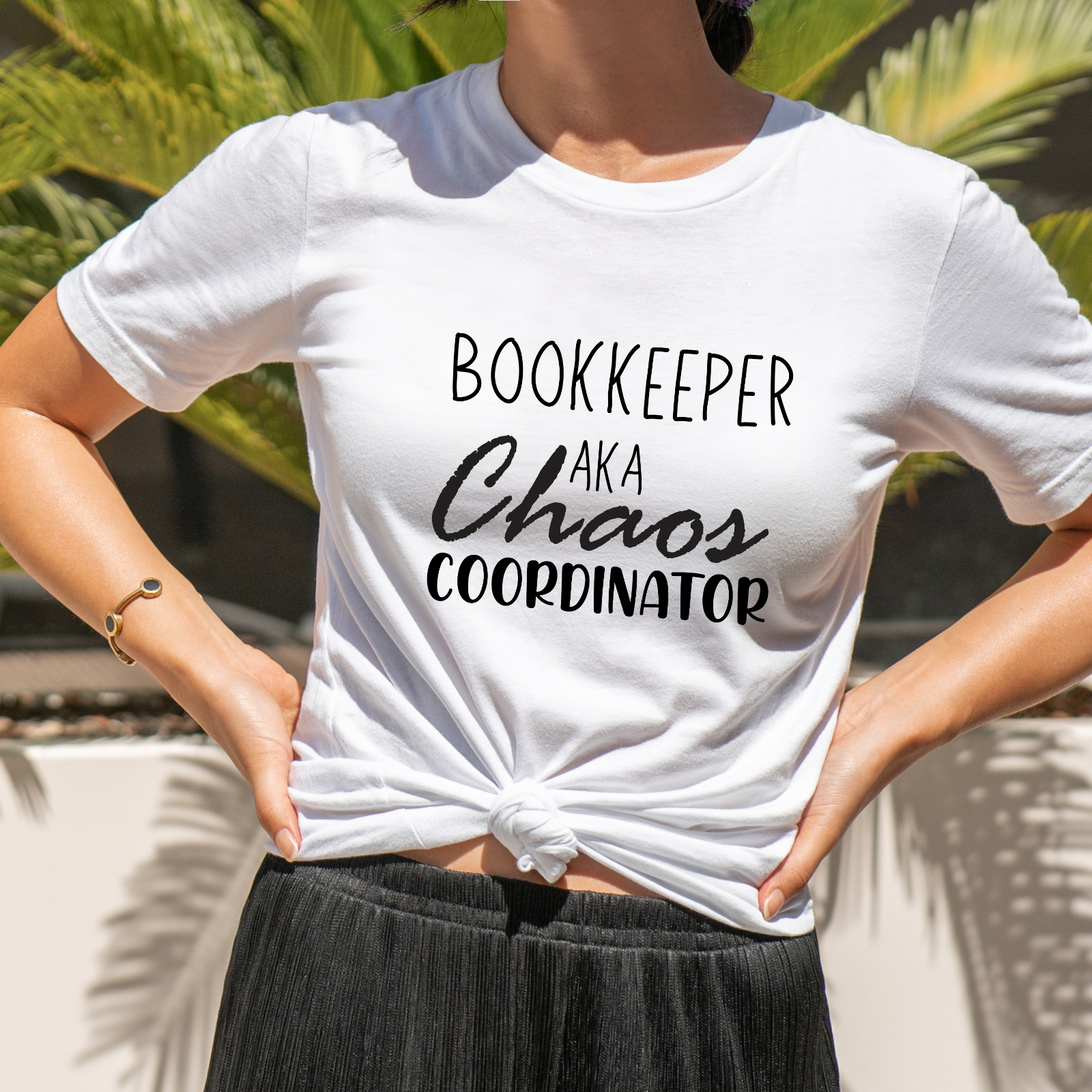 Bookkeeper Gift Novelty T-Shirt Chaos Coordinator Funny Shirt
