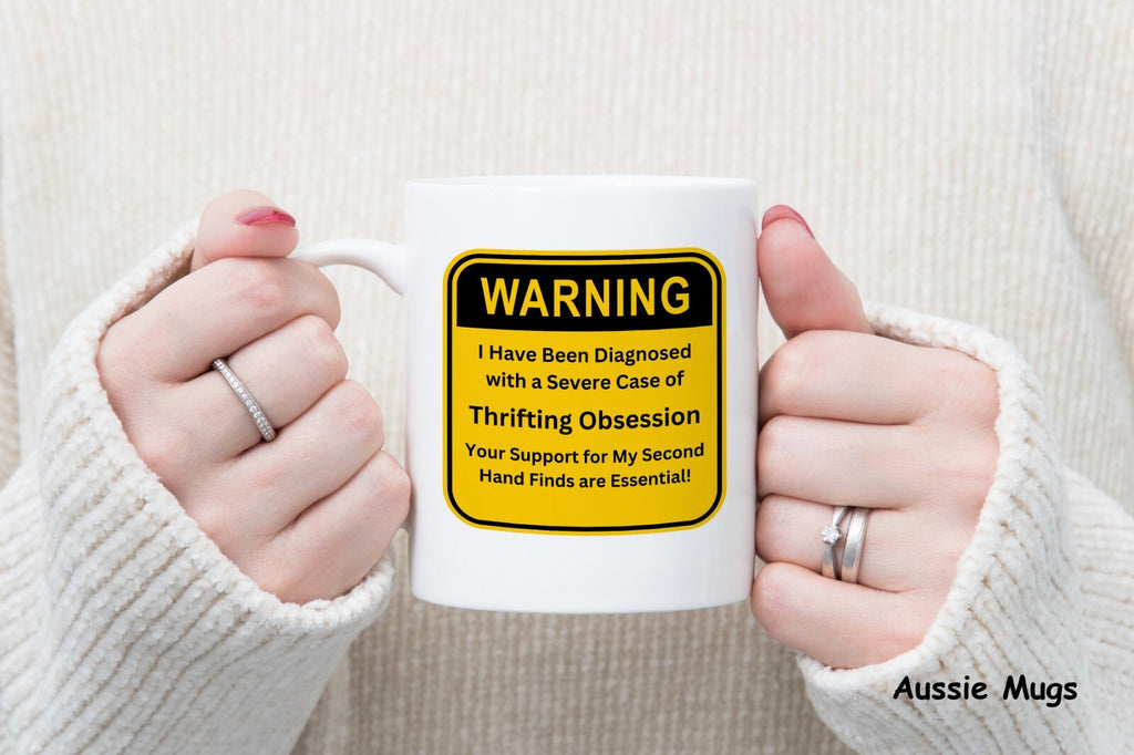 Thrifting gift funny reseller Novelty mug warning coffee cup