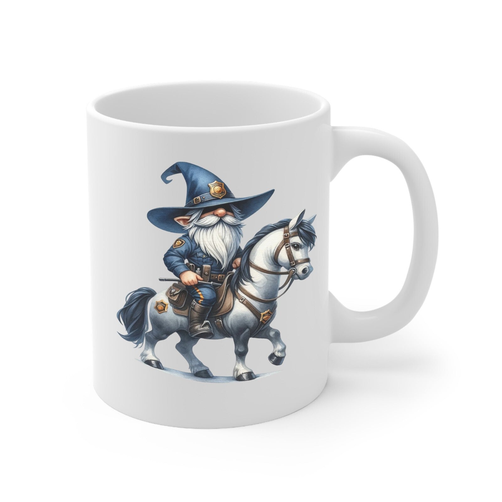 Police gnome novelty mug multiple variations types birthday cop graduation