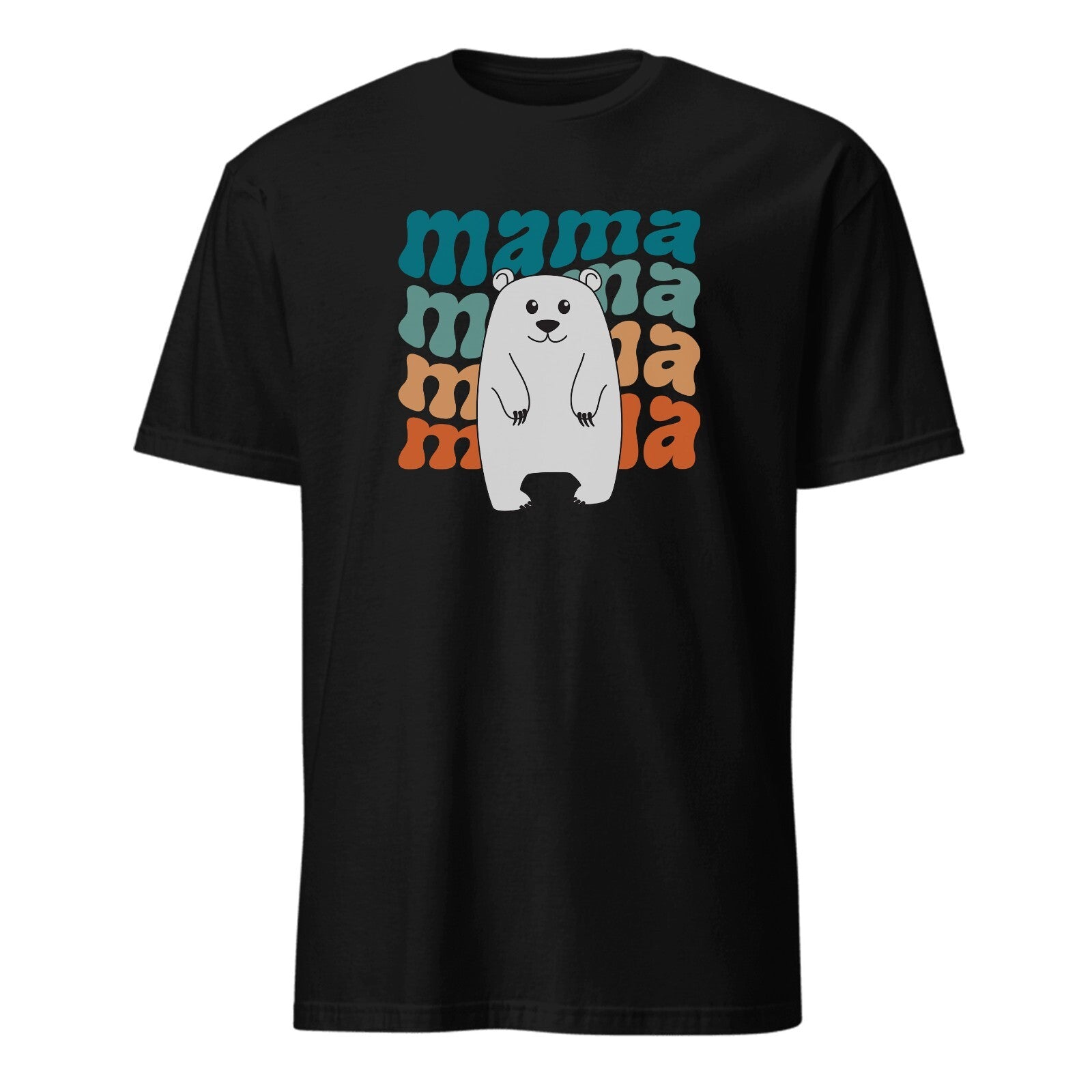 Mumma bear mummy mum mom Novelty T-Shirt black unisex