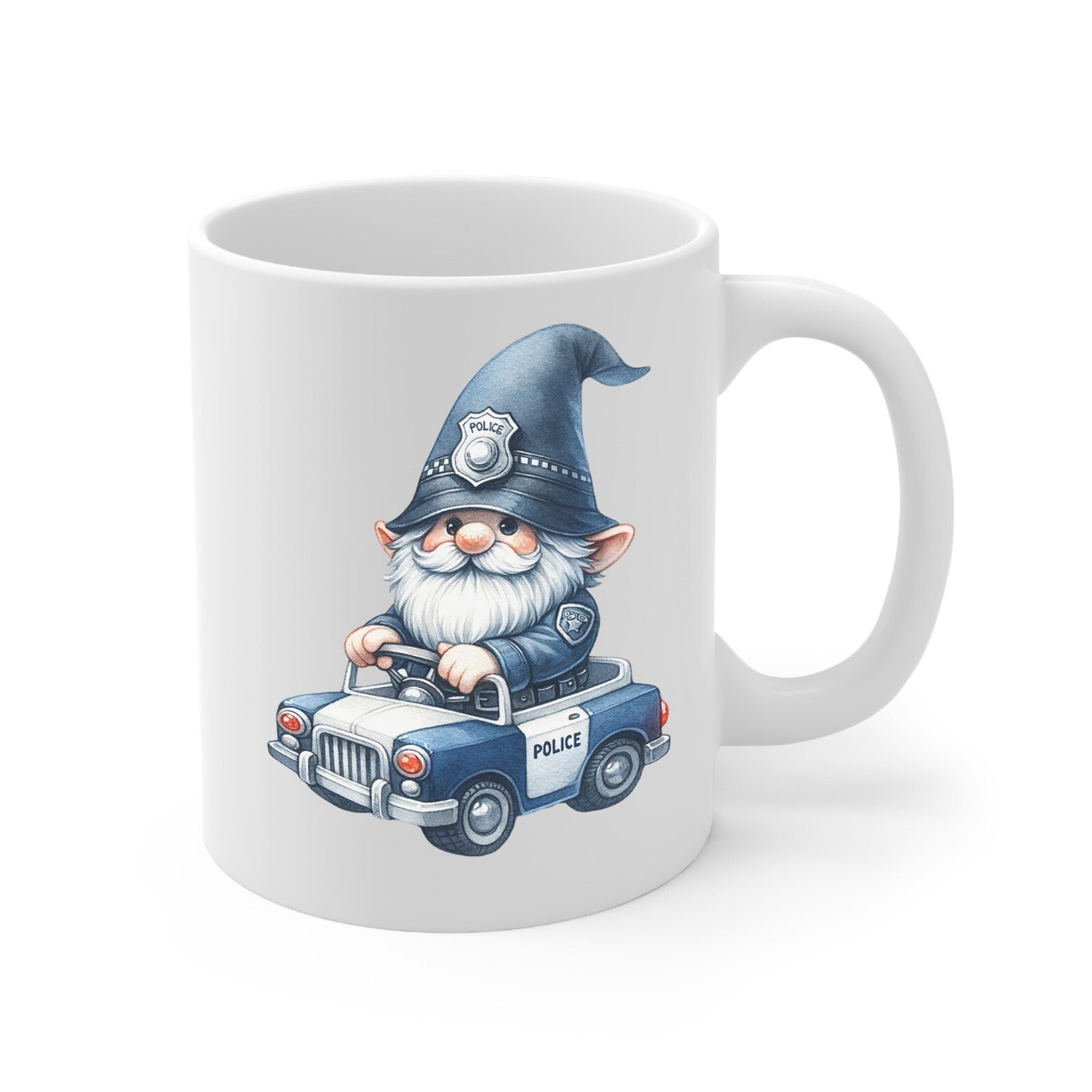 Police gnome novelty mug multiple variations types birthday cop graduation