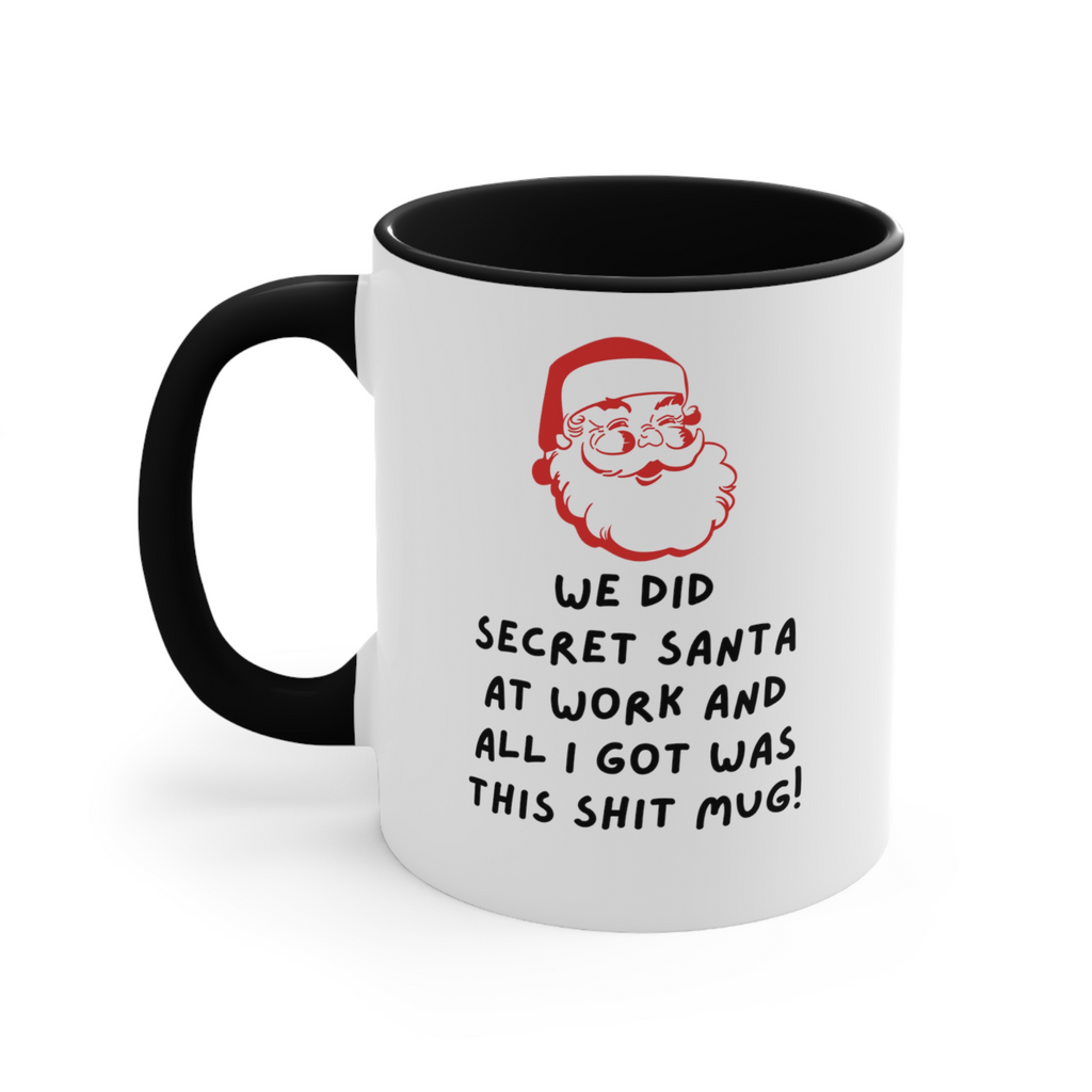 Secret santa shit mug novelty Xmas Christmas Gift Office gag gift
