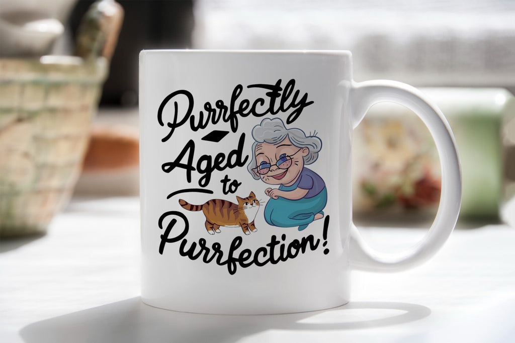 Cat Granny Gift Lady Novelty Mug Gift Coffee Cup