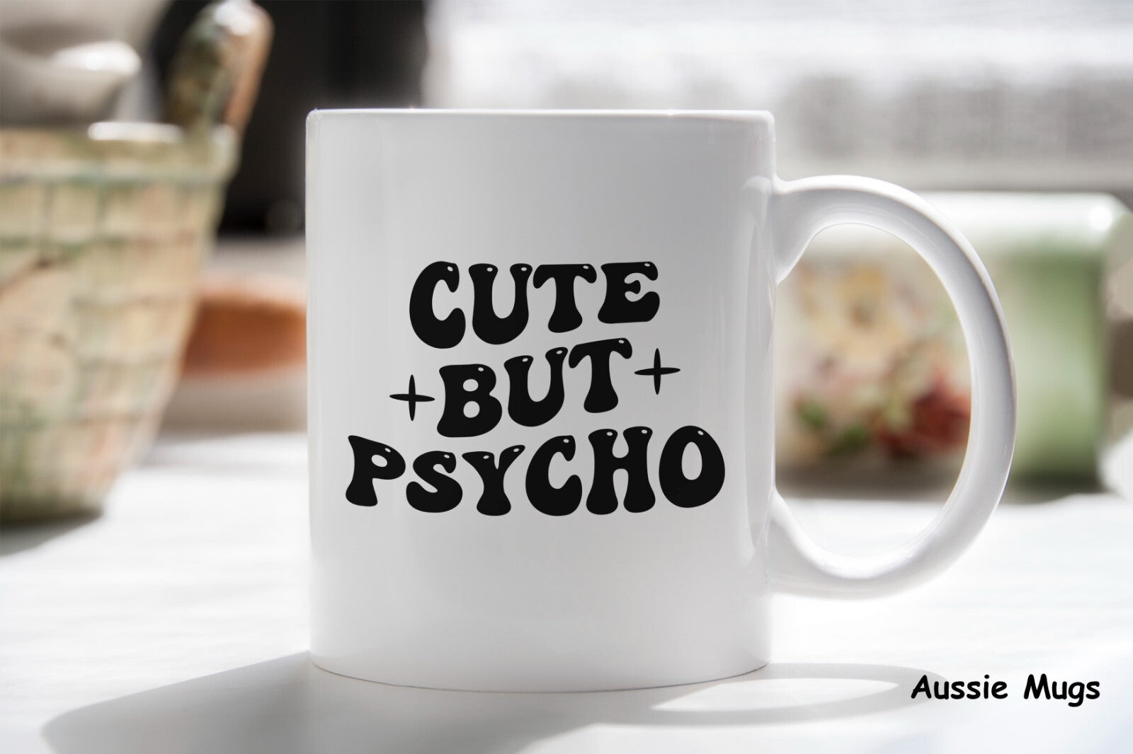 Cute But Psycho Novelty mug gift coffee cup