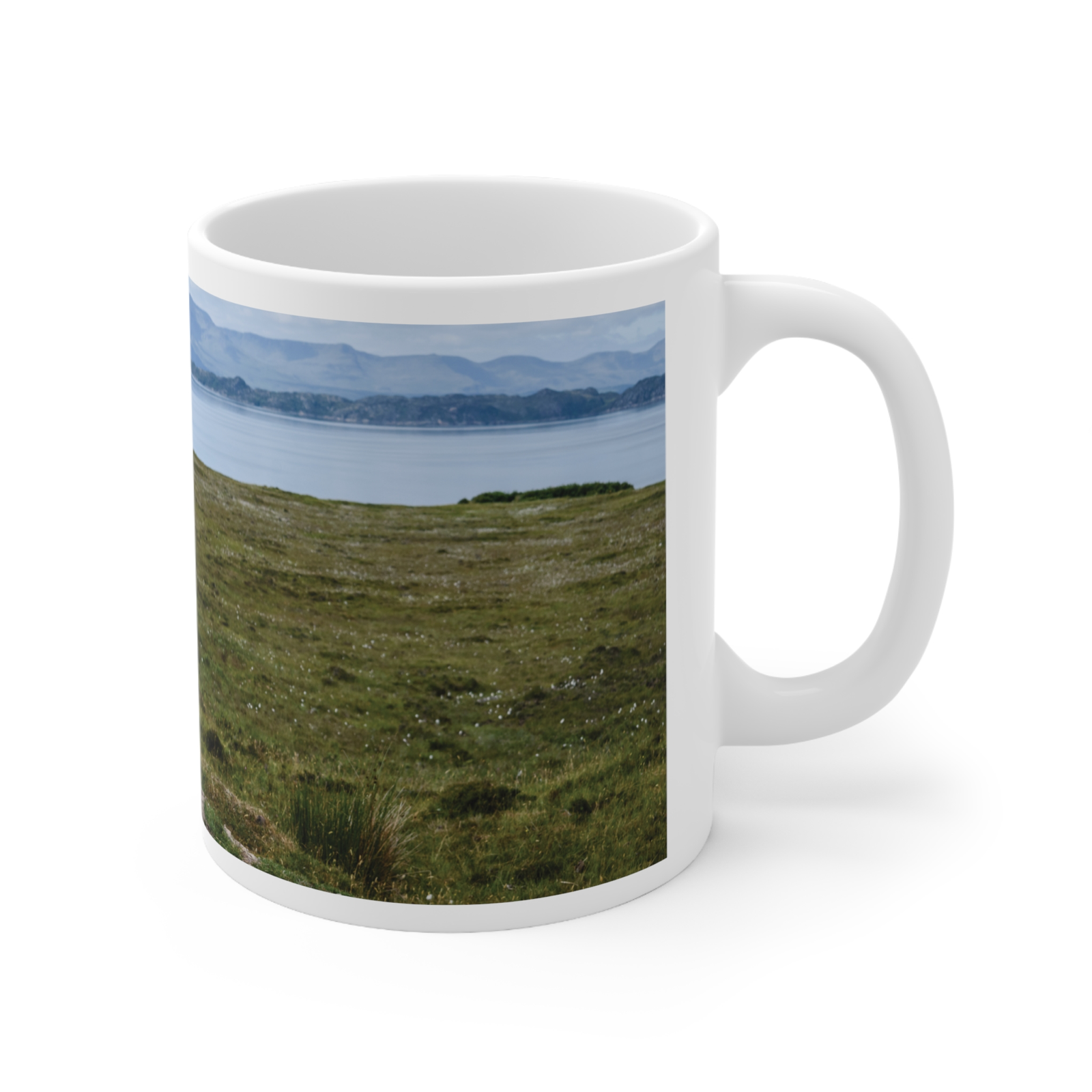 Highland Coo photograph wrap around mug Scottish cow