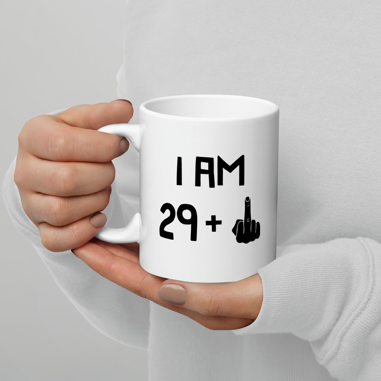 30th Birthday Novelty Mug 29 Plus Middle Finger Funny Birthday Gift
