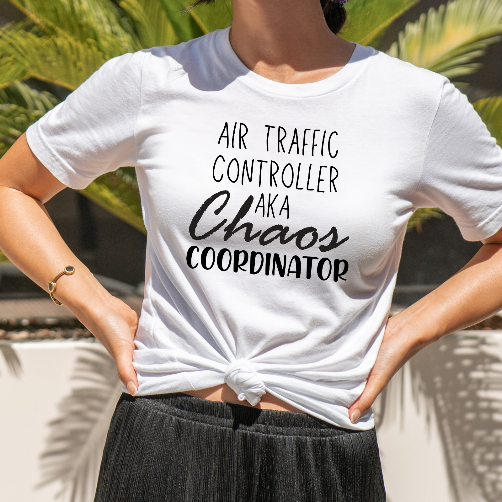 Novelty T-Shirt Chaos Coordinator Funny Shirts Air Traffic Controller