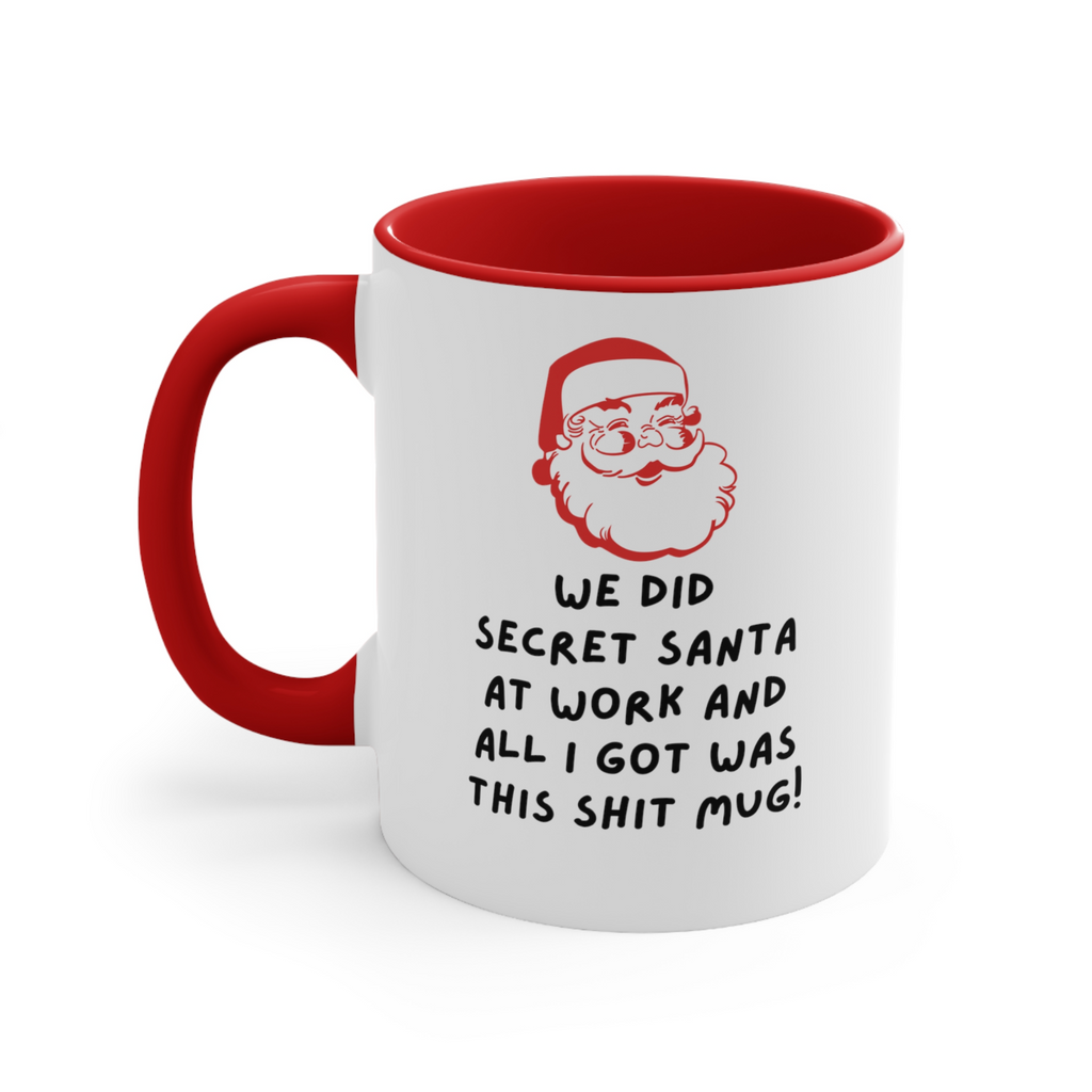Secret santa shit mug novelty Xmas Christmas Gift Office gag gift