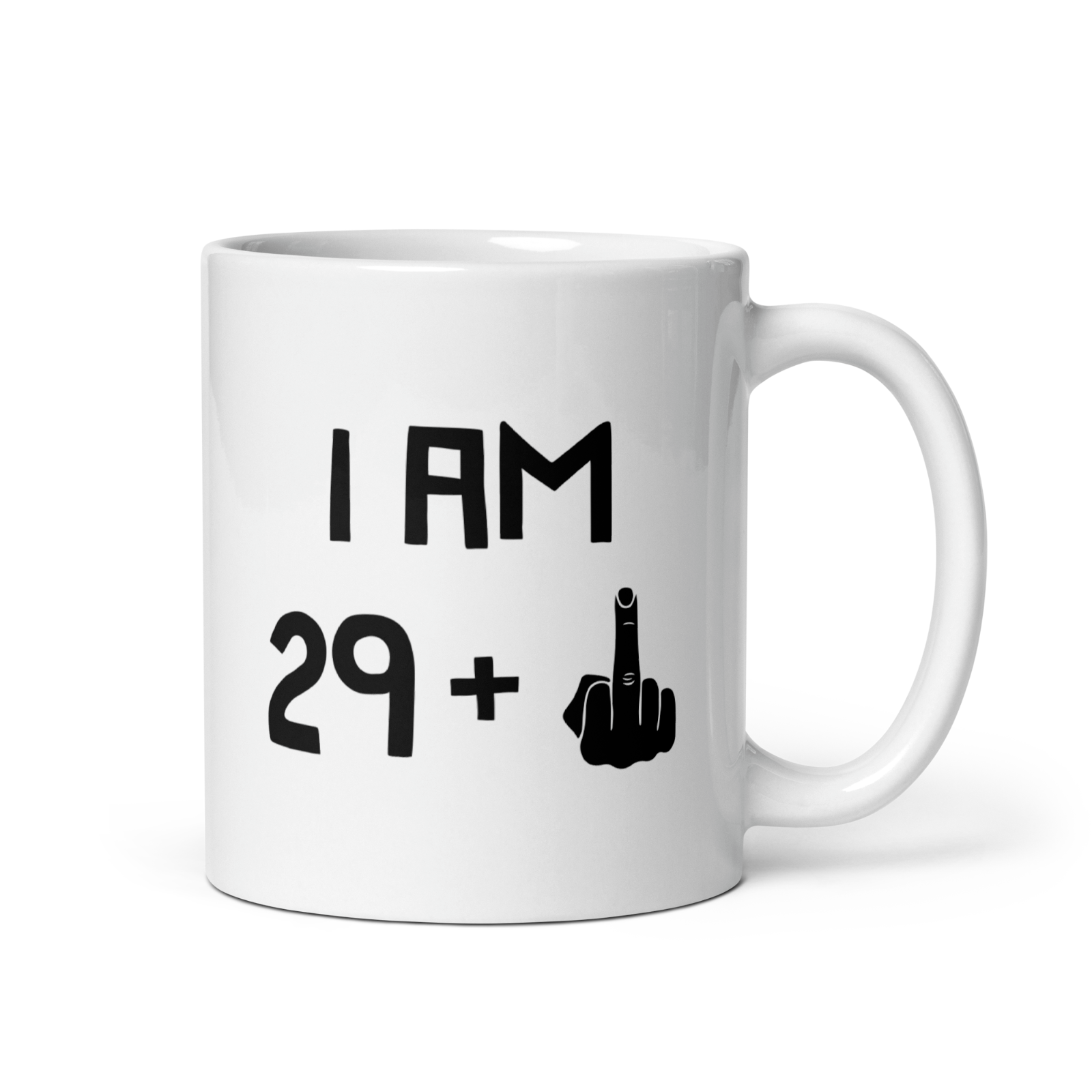 30th Birthday Novelty Mug 29 Plus Middle Finger Funny Birthday Gift