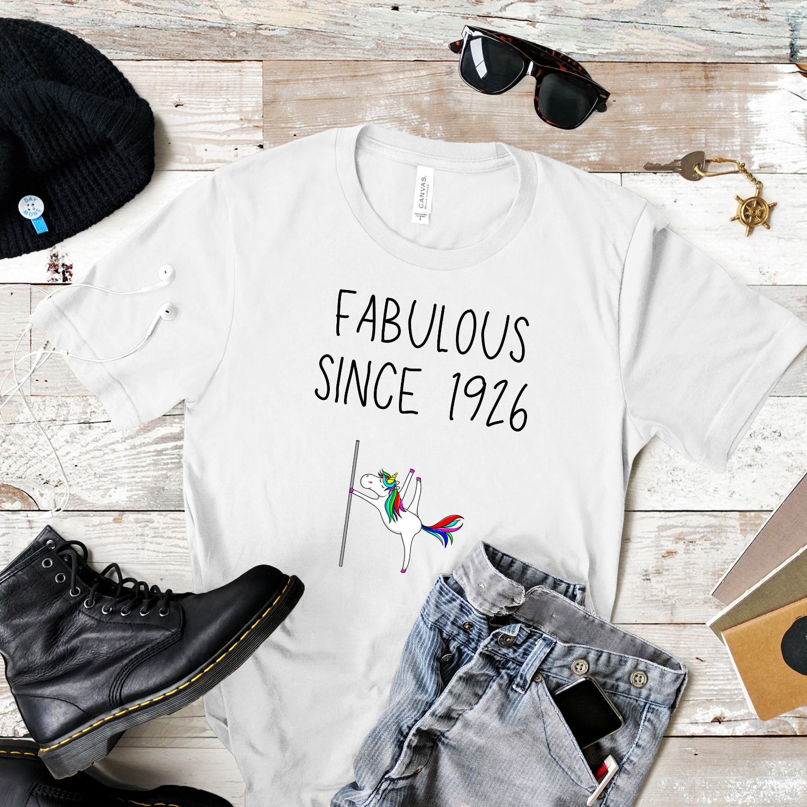 Fabulous Since 1926 Unicorn T-Shirt birthday tshirt 98th birthday gift 98 year