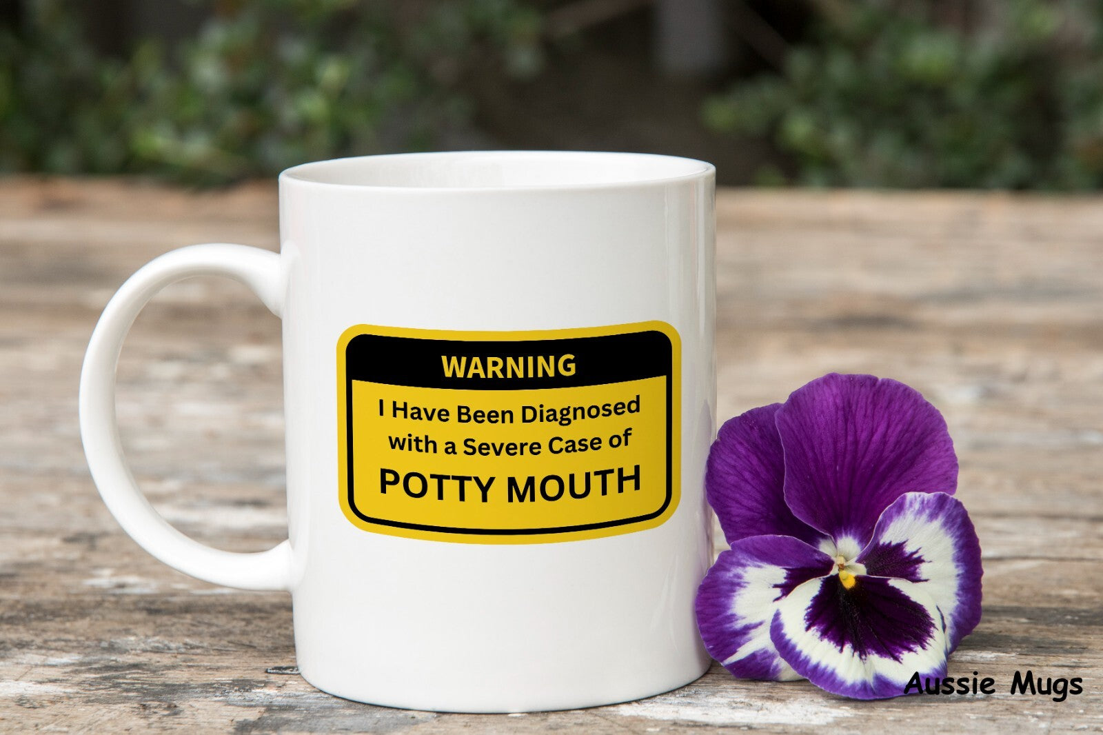 Warning Cussing Swearing Novelty mug gift funny caution coffee cup