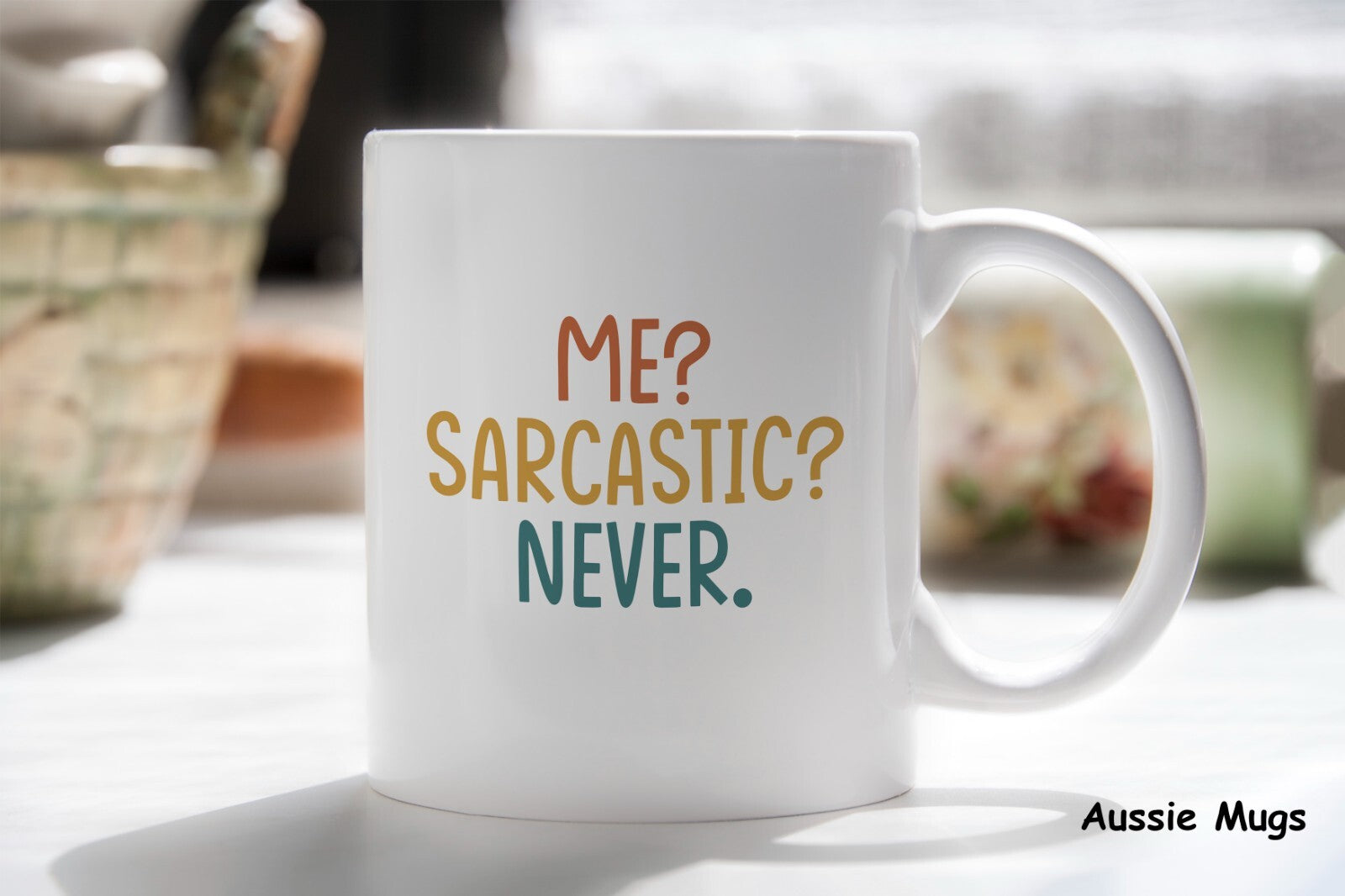 Sarcastic Sarcasm Me Never Novelty mug gift coffee cup