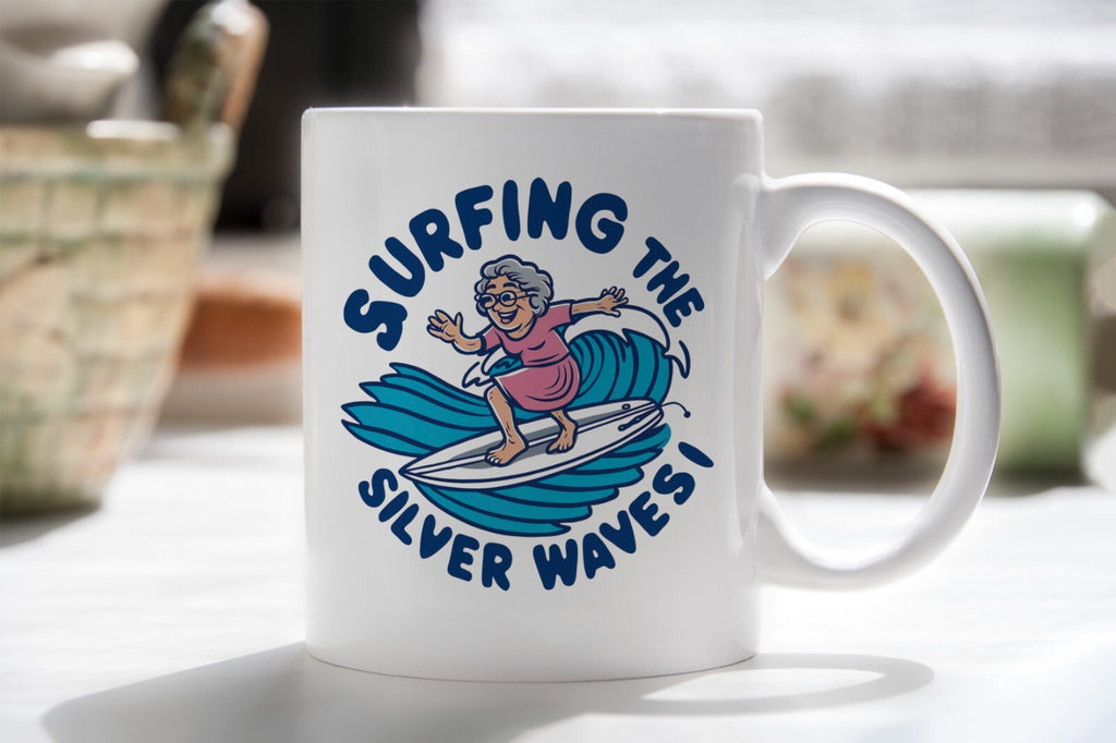 Grandma Surfer Gift Granny Novelty Mug Gift Coffee Cup