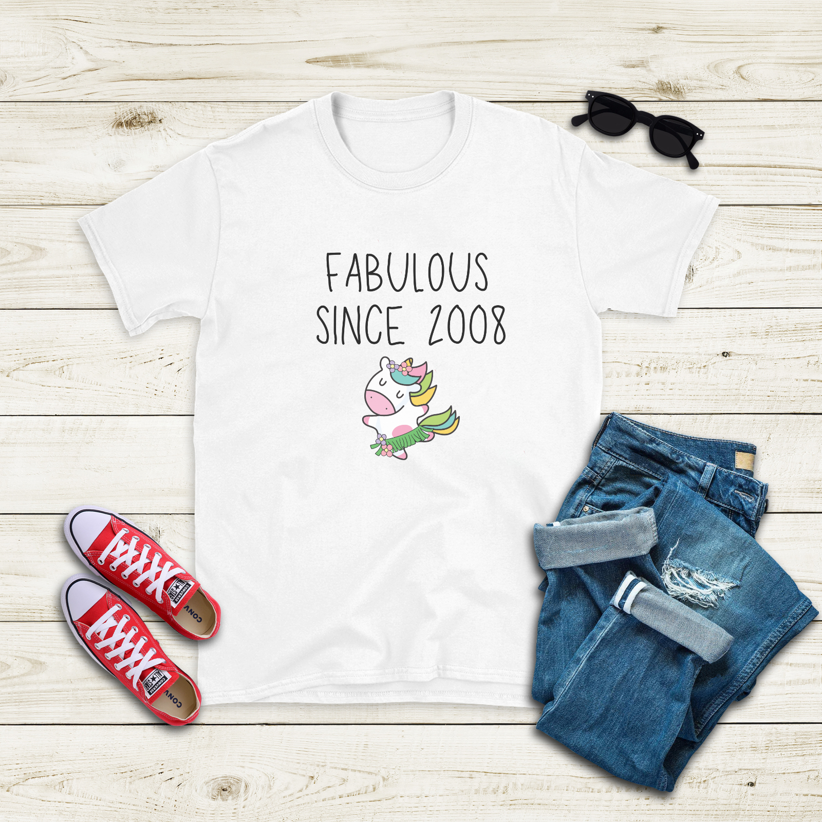16 year old birthday t-shirt fabulous Since 2008 tshirt 16th birthday gift
