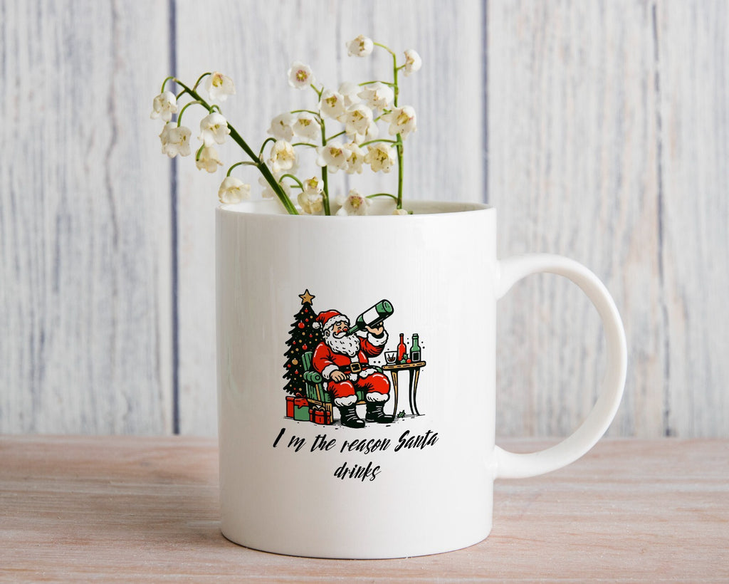 Funny Drunk Santa Gift Novelty Mug Gift for Christmas Coffee Cup