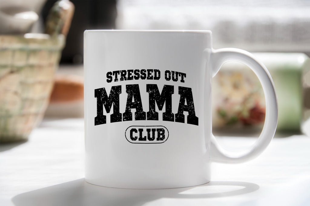 Stressed Out Mama Club Novelty Mug Gift Coffee Cup