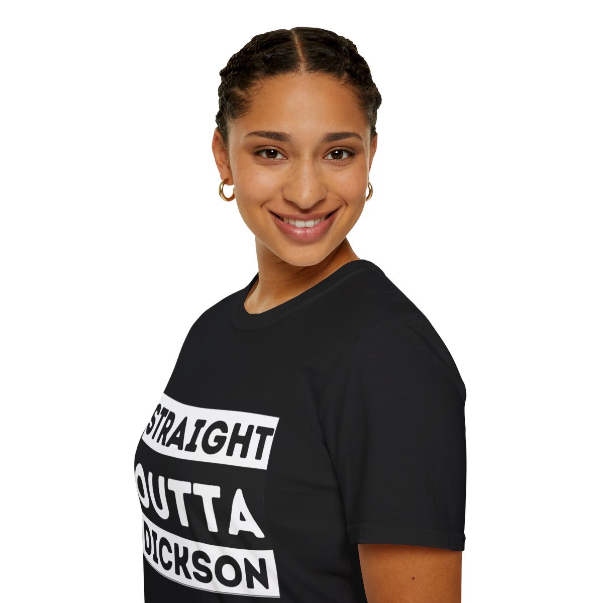 Straight outta Dickson Novety unisex t-shirt black ACT Australia Canberra