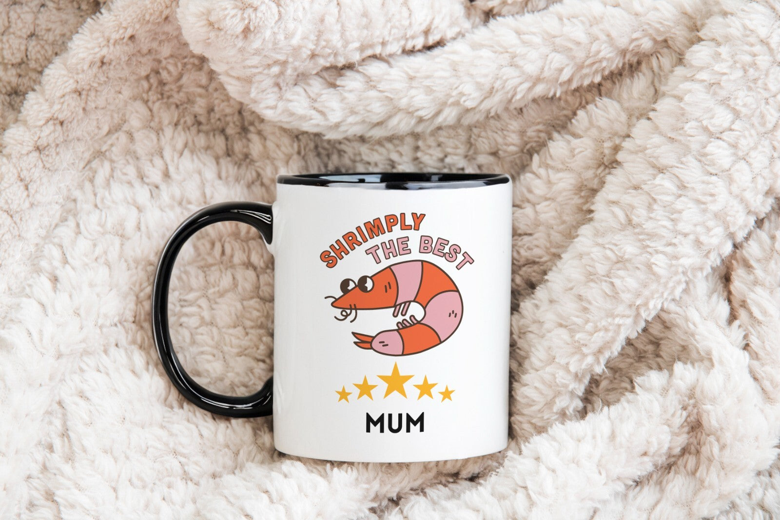 Best mum Novelty Mug black handle Mother's day