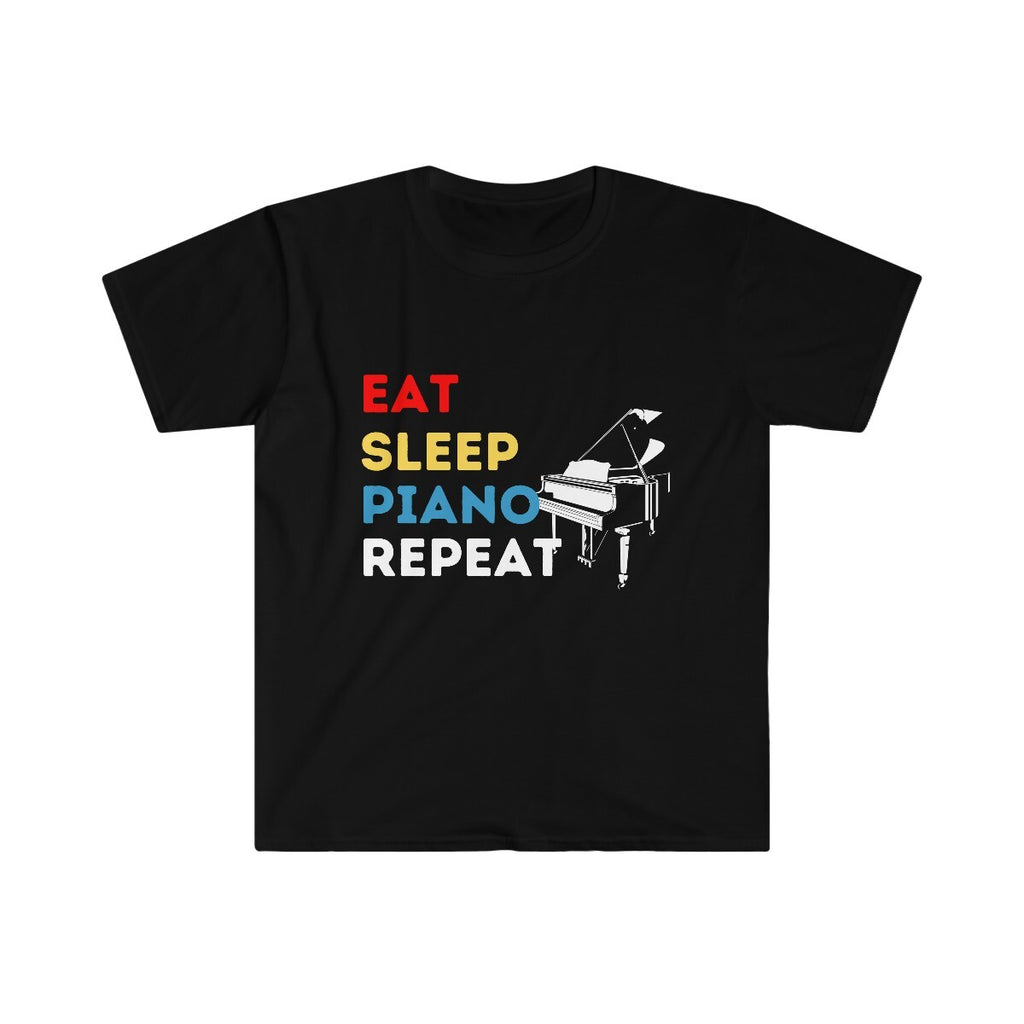 Pianist Birthday T-shirt Eat Sleep Piano Repeat Funny Tee Gift
