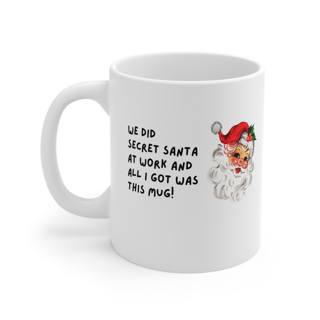 Secret Santa gift Kris Kringle novelty mug funny coffee cup