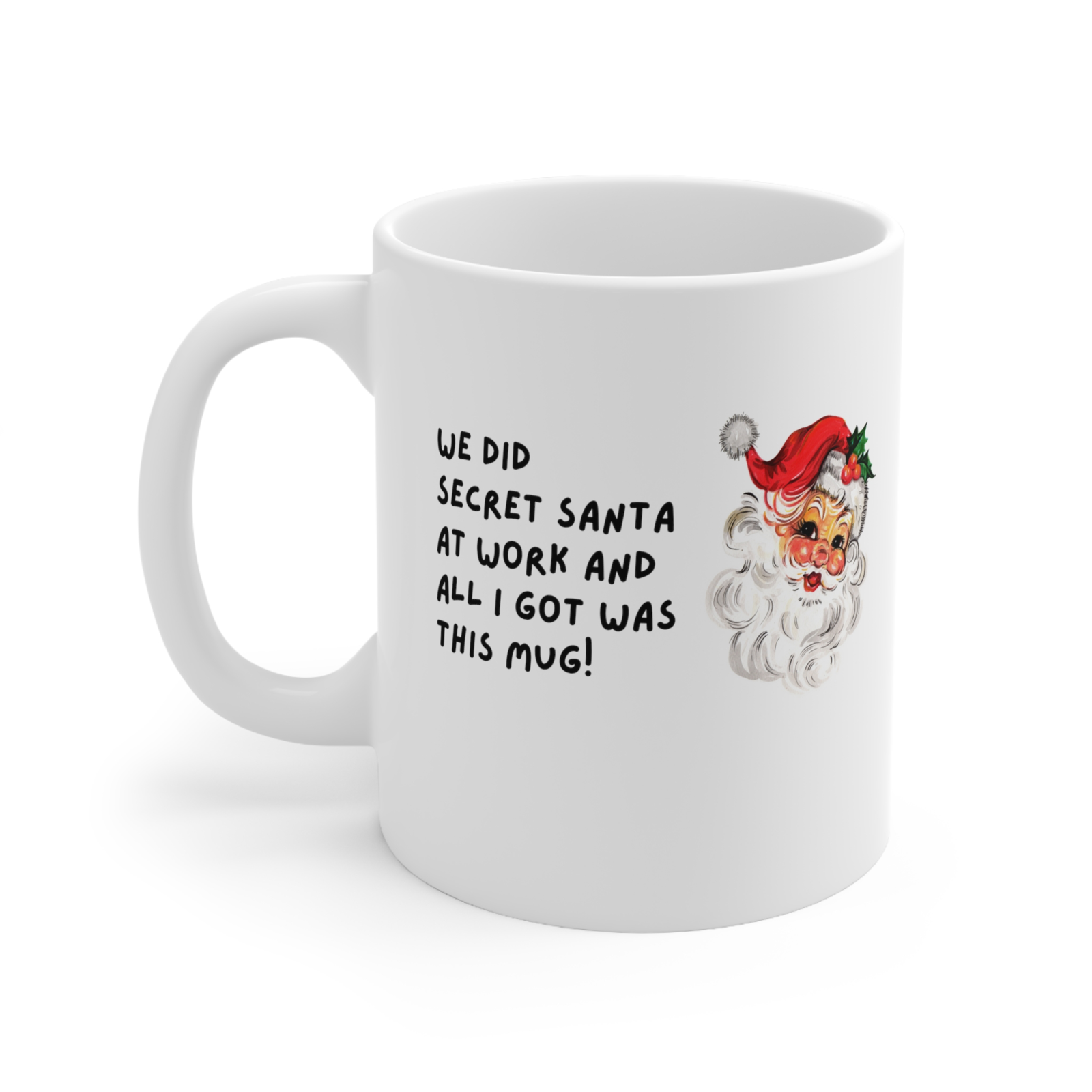 Secret Santa gift Kris Kringle novelty mug funny coffee cup