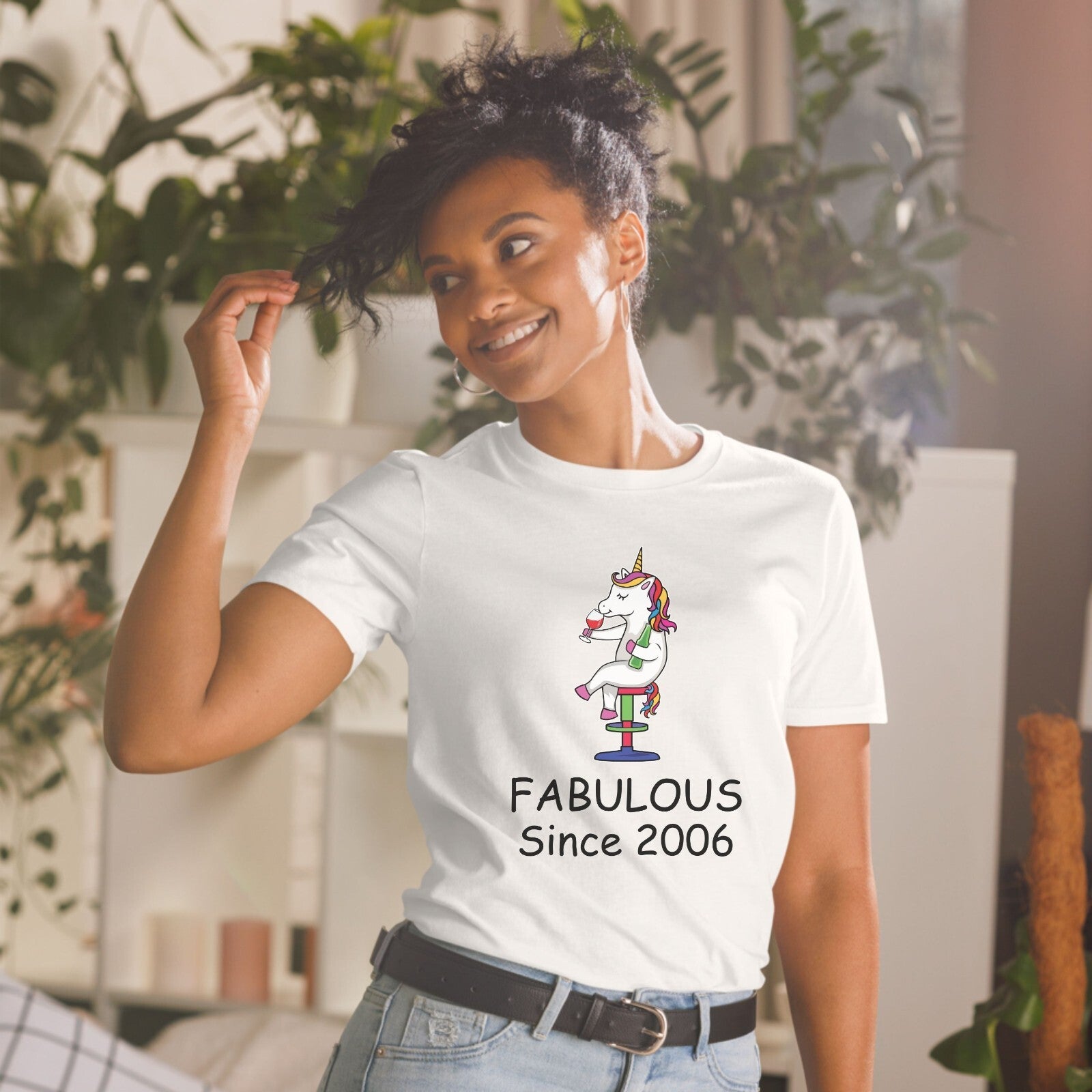 18 year old birthday t-shirt fabulous Since 2006 tshirt 18th birthday gift wine