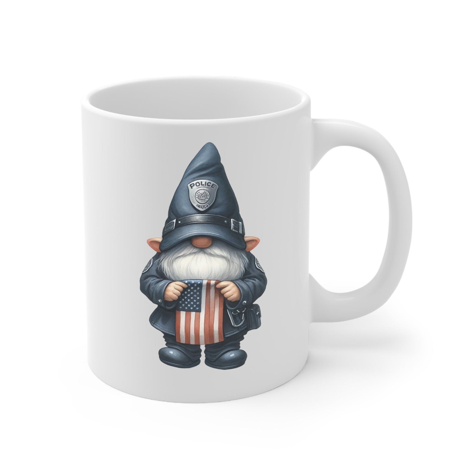 Police gnome novelty mug multiple variations types birthday cop graduation