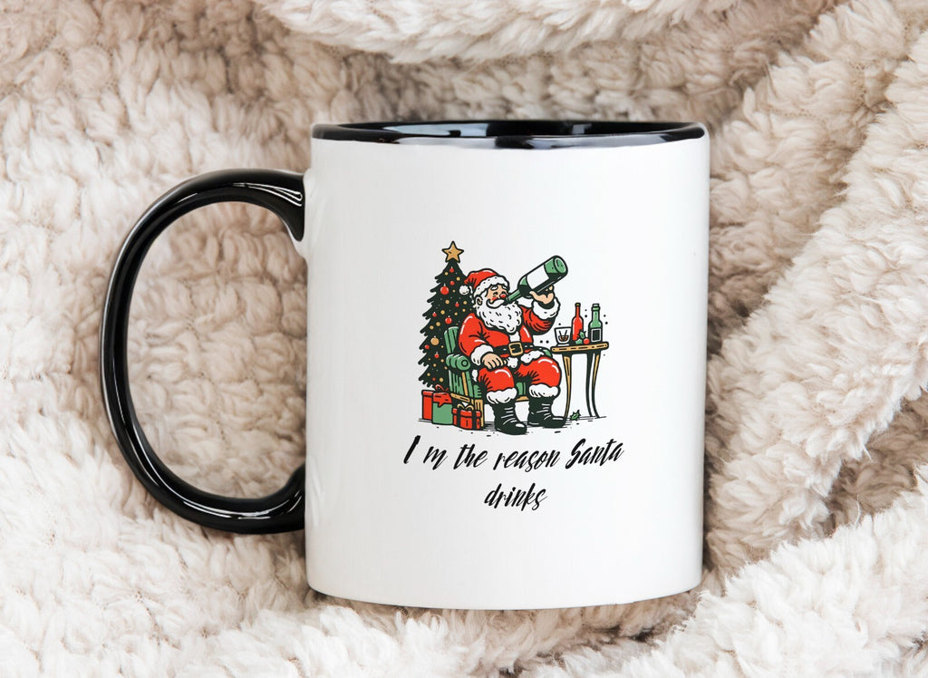 Funny Drunk Santa Gift Novelty Mug Gift for Christmas Coffee Cup