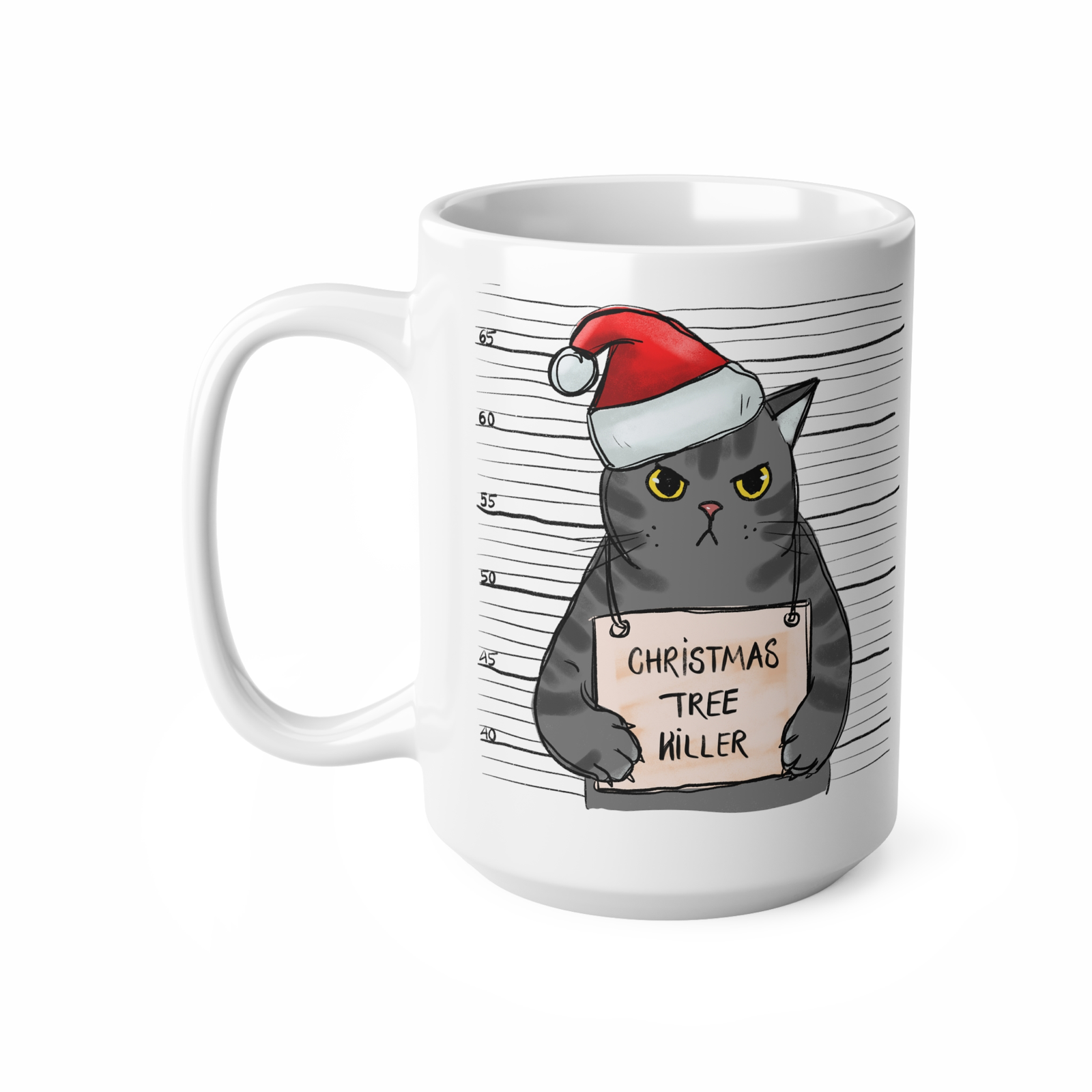 Cat Christmas Coffee Novelty Mug