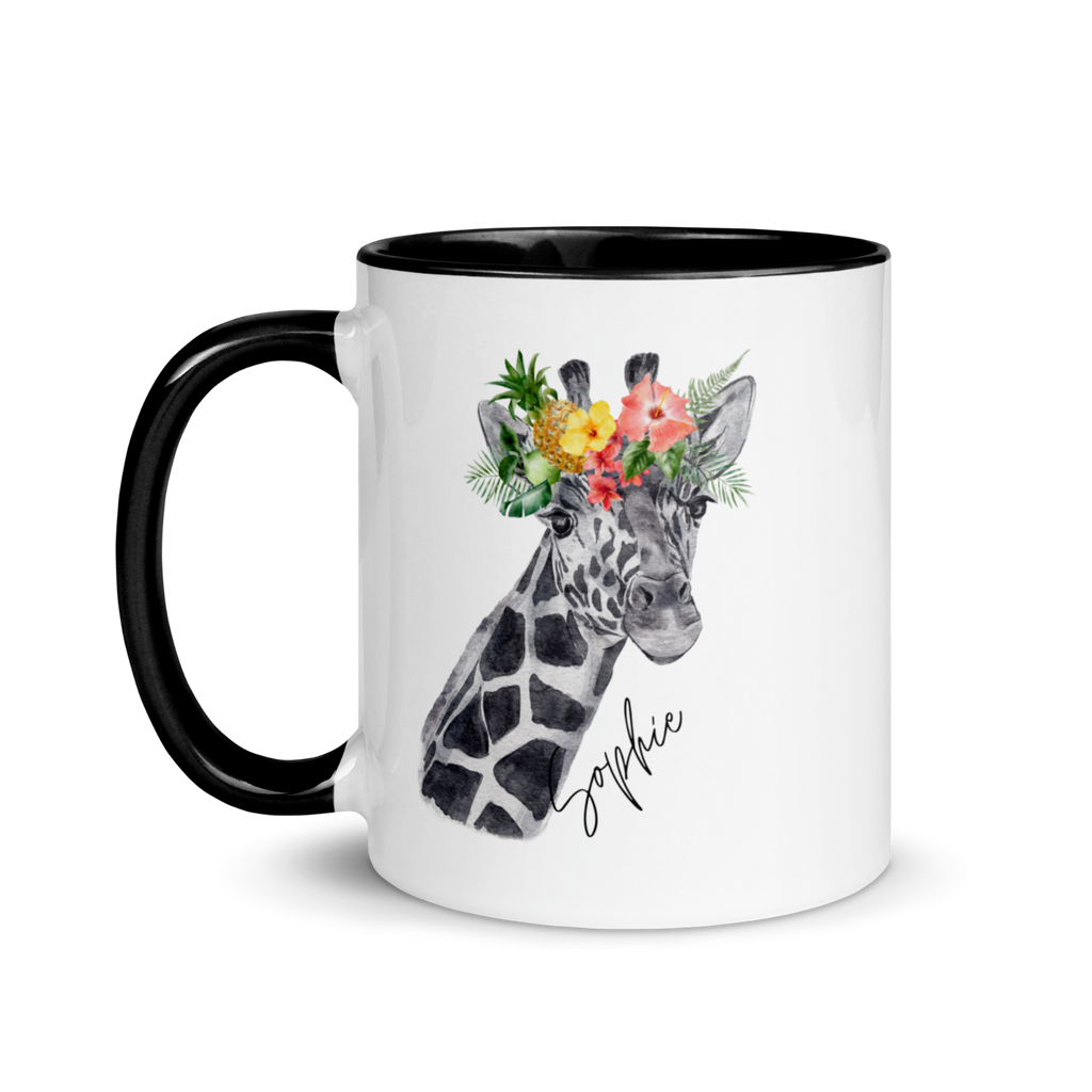 Personalised animal name mug gariffe customise christmas gift secret santa