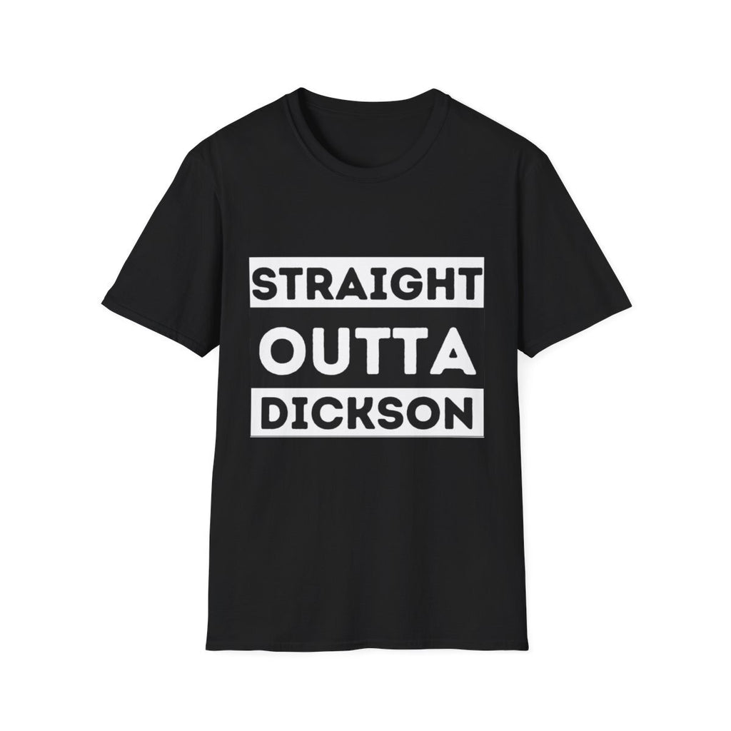 Straight outta Dickson Novety unisex t-shirt black ACT Australia Canberra