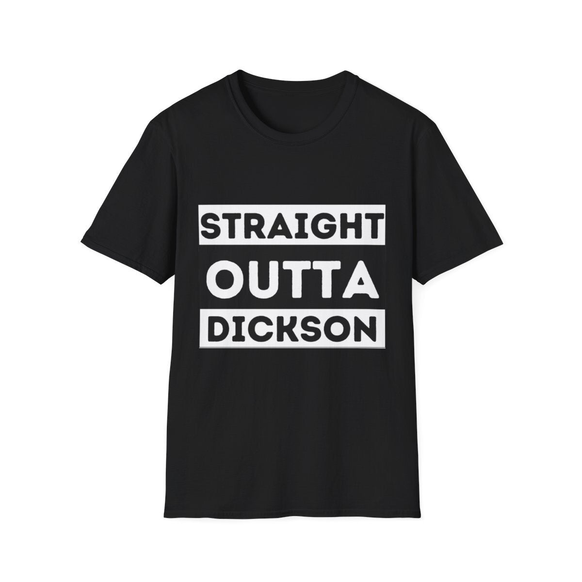 Straight outta Dickson Novety unisex t-shirt black ACT Australia Canberra