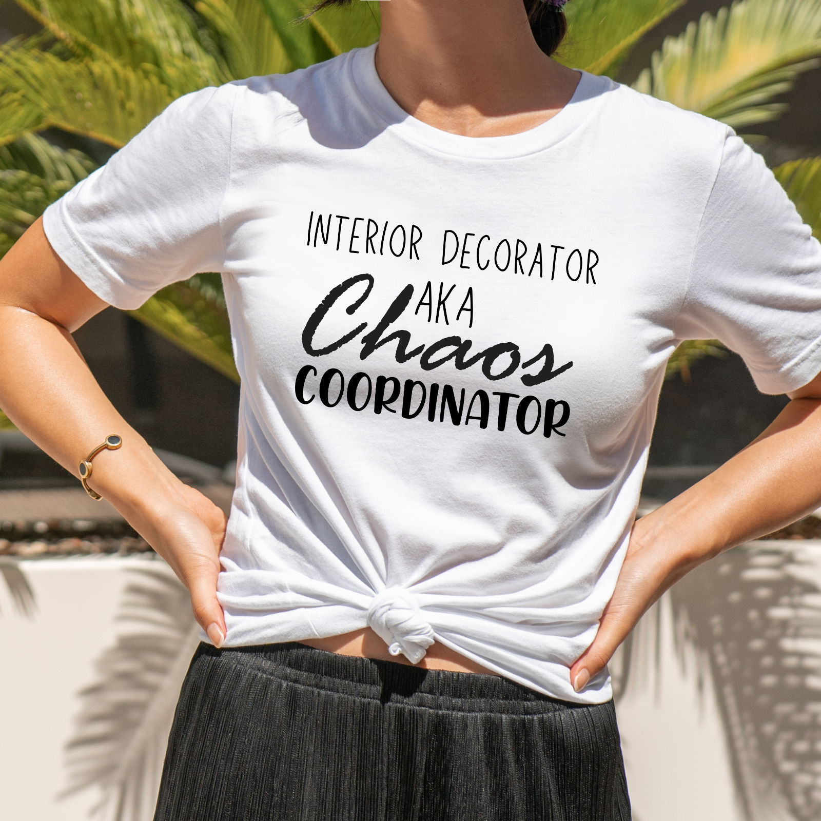 Novelty T-Shirt Chaos Coordinator Interior decorator designer