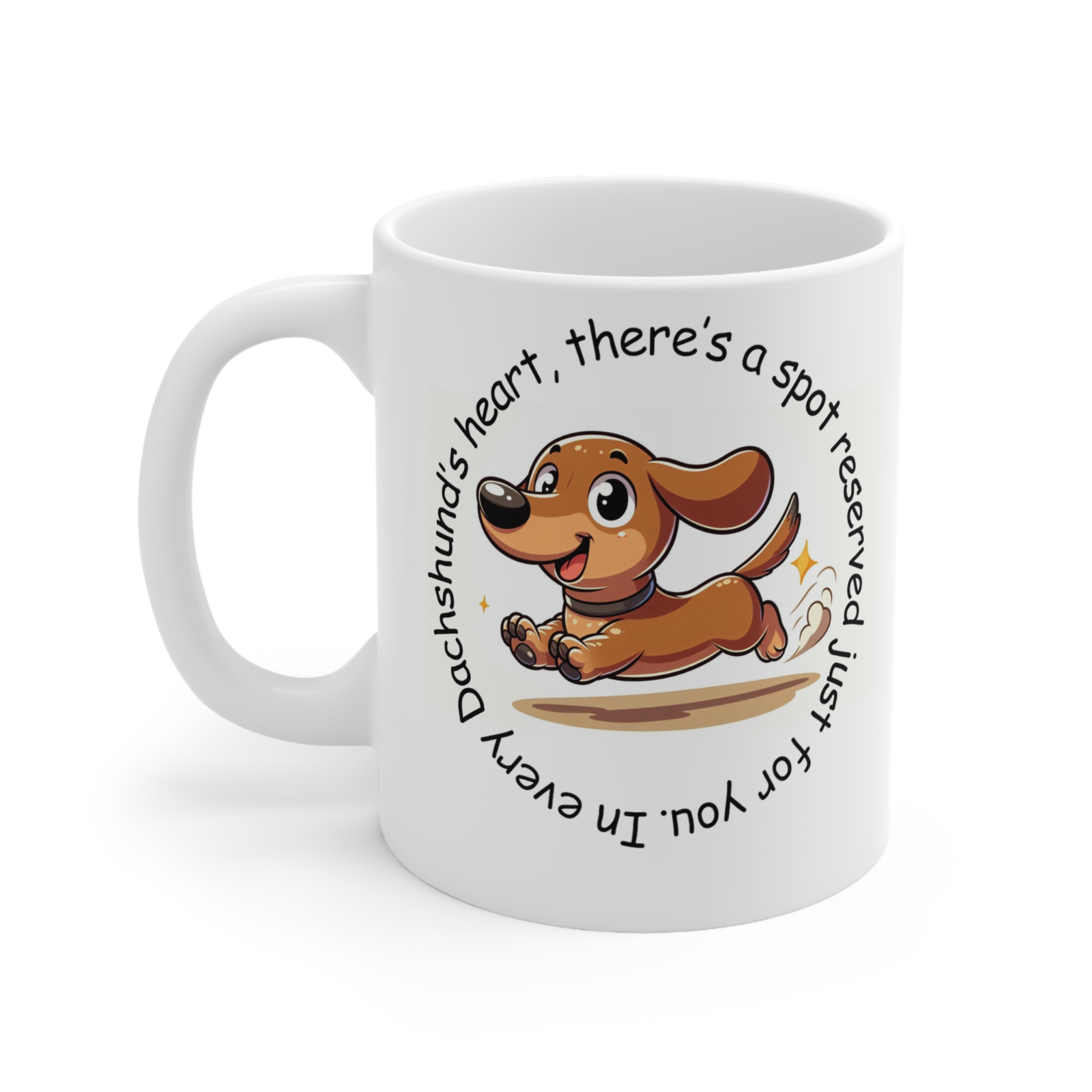 Dachshund Novelty mug Dachshund lover heart gift mug