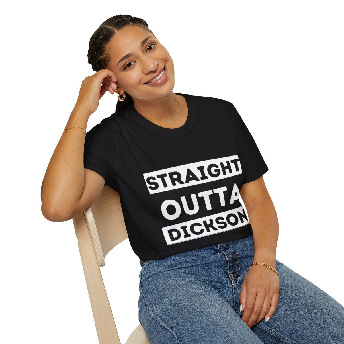Straight outta Dickson Novety unisex t-shirt black ACT Australia Canberra