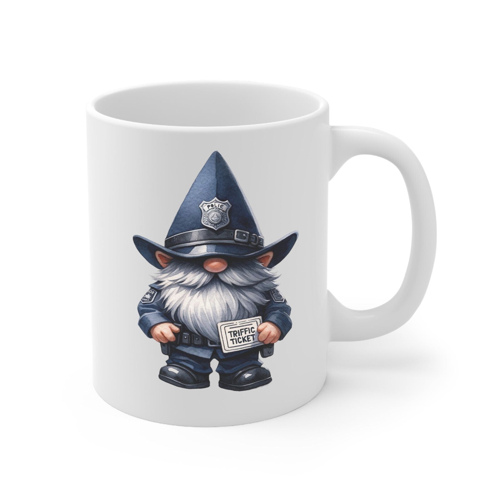 Police gnome novelty mug multiple variations types birthday cop graduation