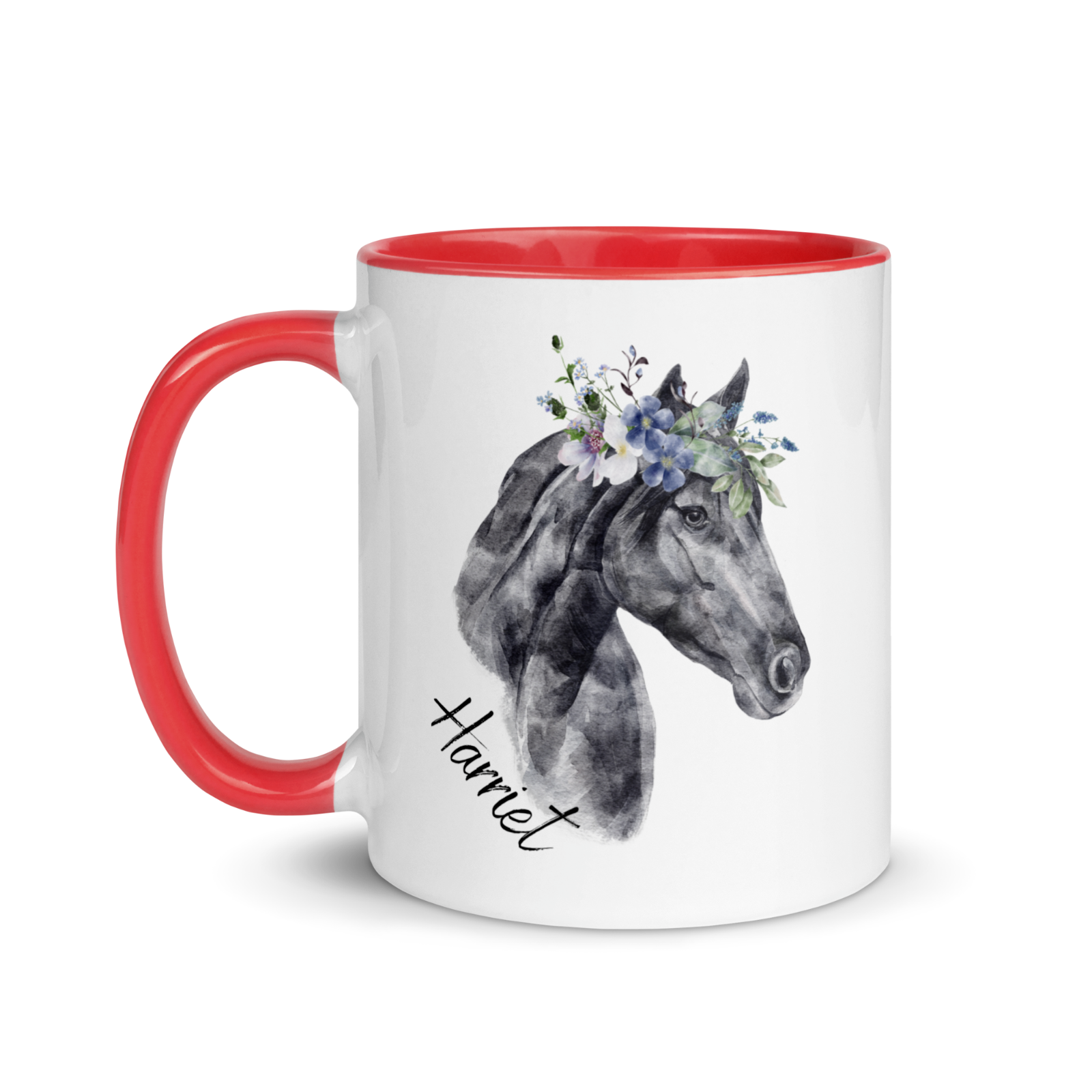 Personalised horse name mug animal customise novelty christmas gift secret santa