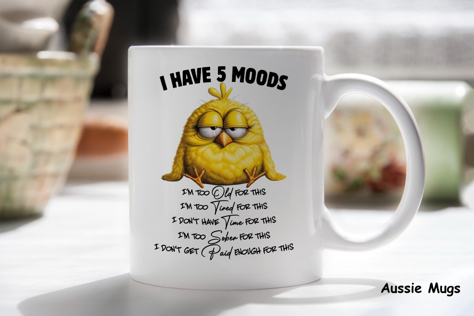 5 Moods Moody Novelty mug gift