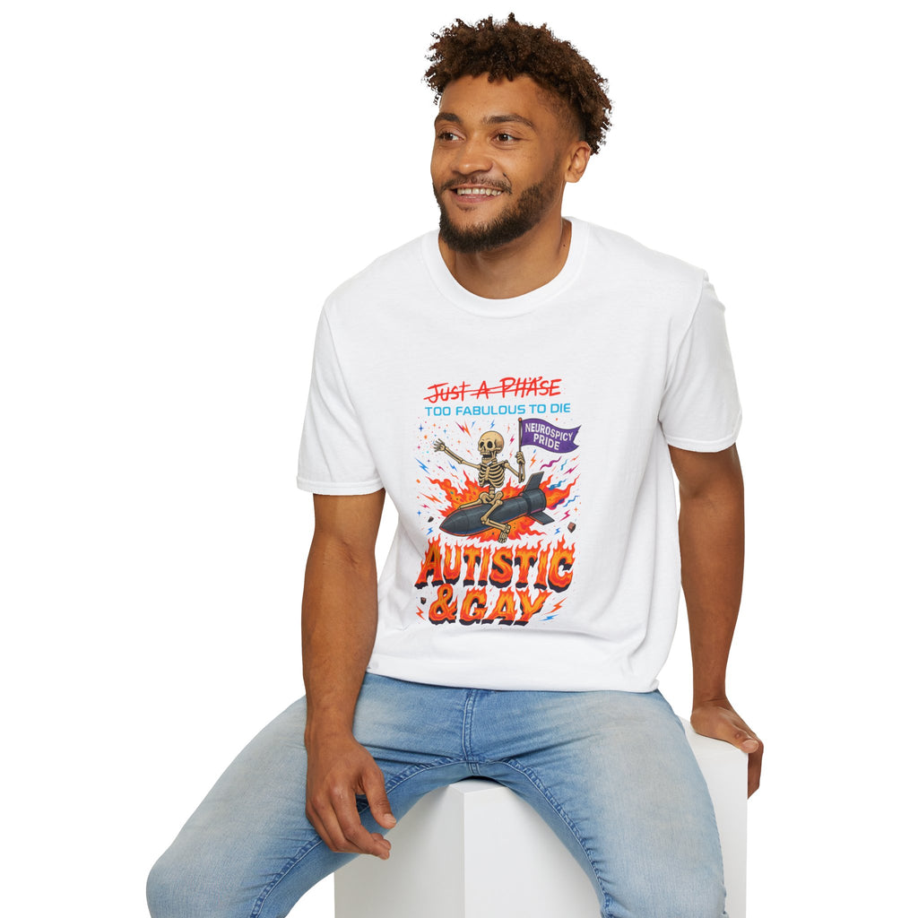 Autistic and Gay Neurospicy T-Shirt