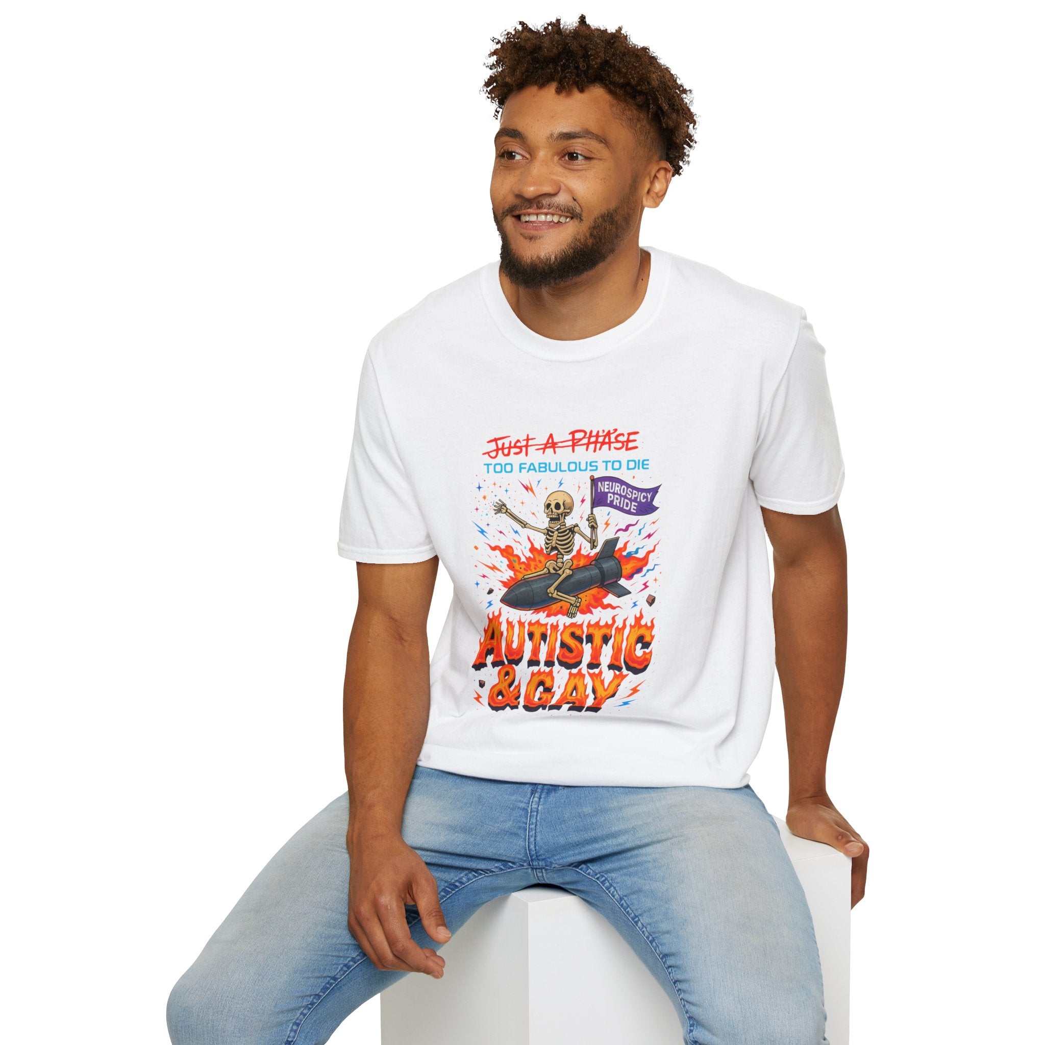 Autistic and Gay Neurospicy T-Shirt