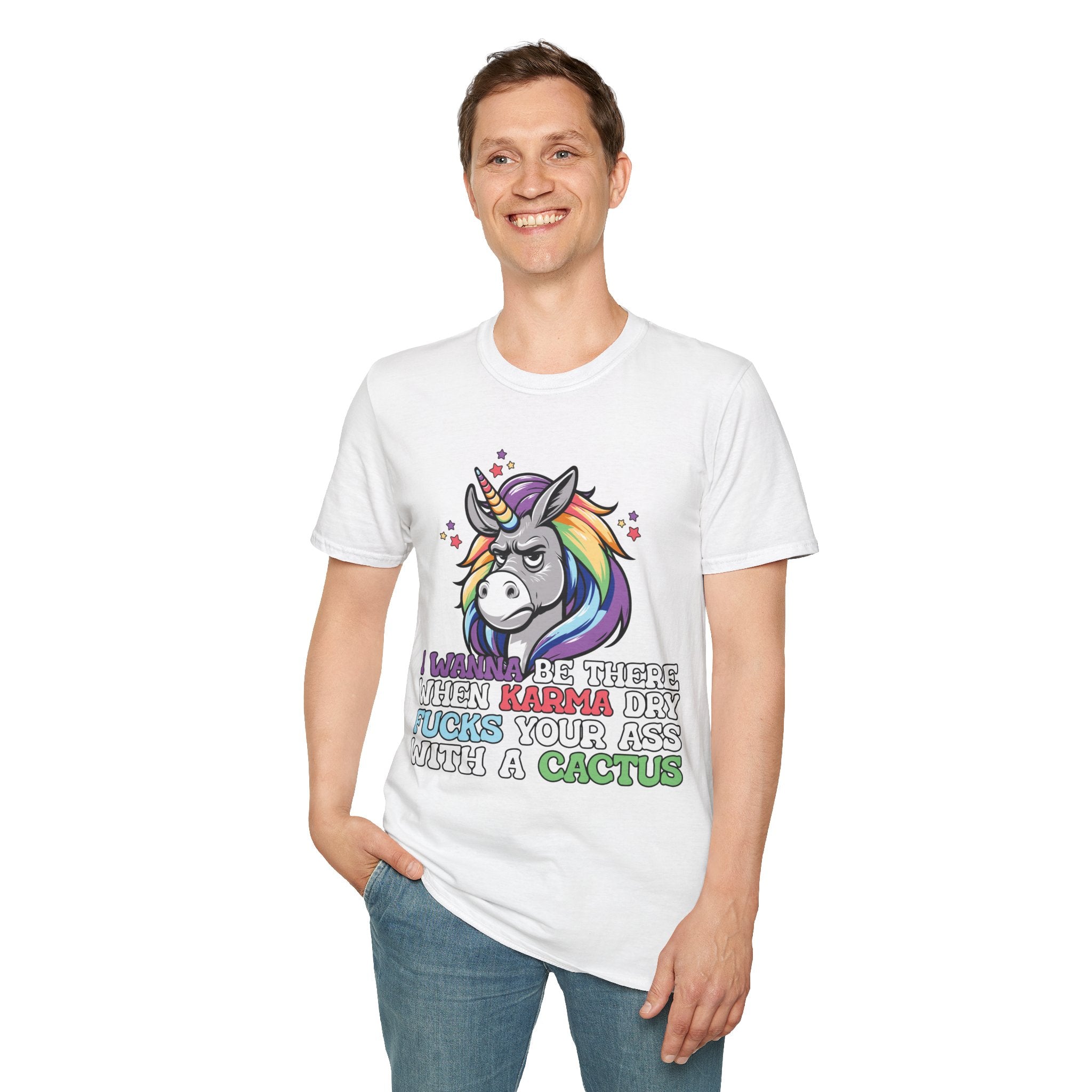 Sarcastic Unicorn Karma adult T-Shirt