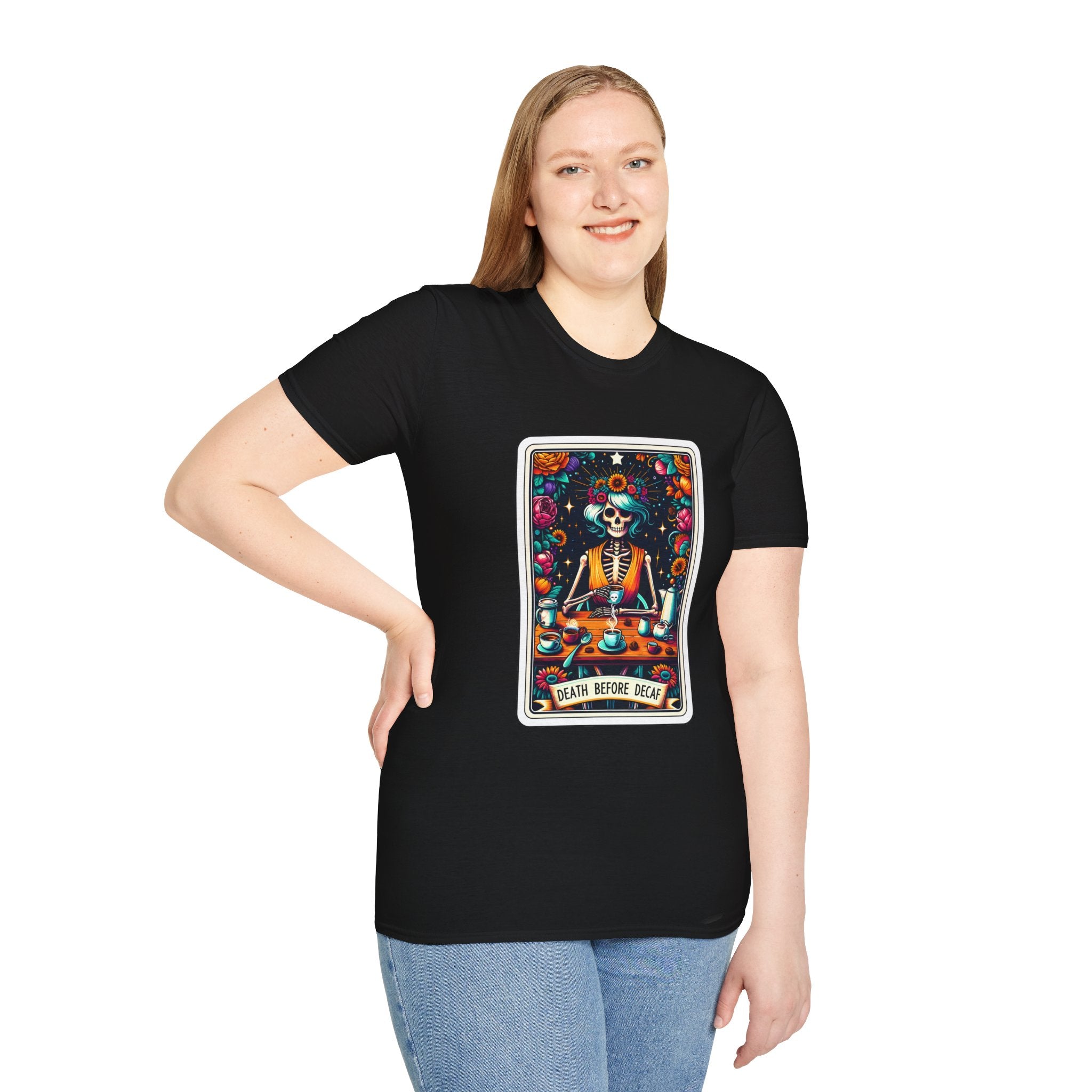 Tarot Card Death Before Decaf T-Shirt