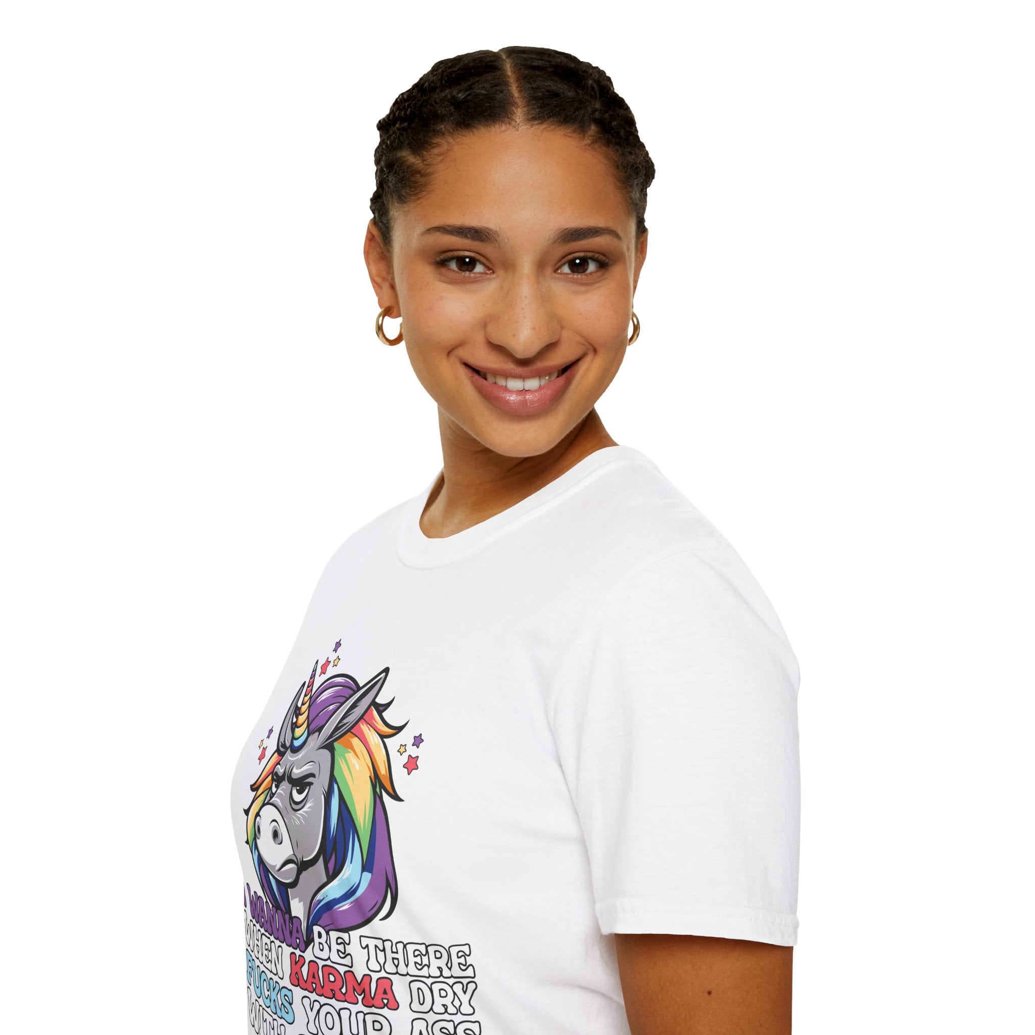 Sarcastic Unicorn Karma adult T-Shirt