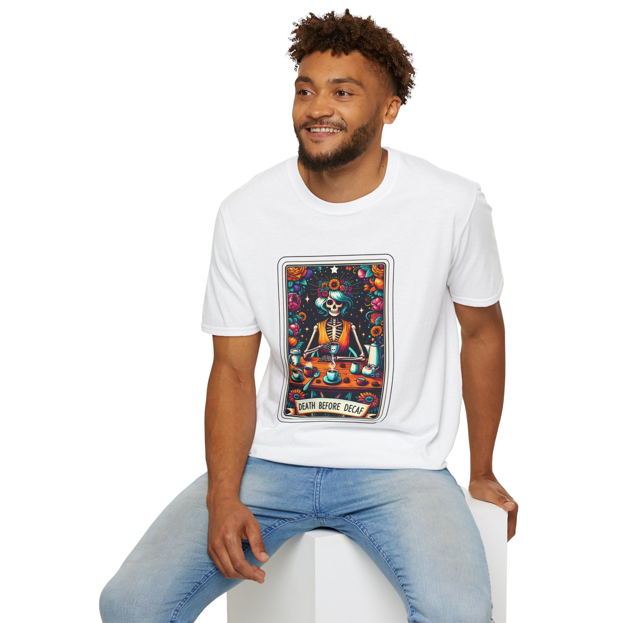 Tarot Card Death Before Decaf T-Shirt