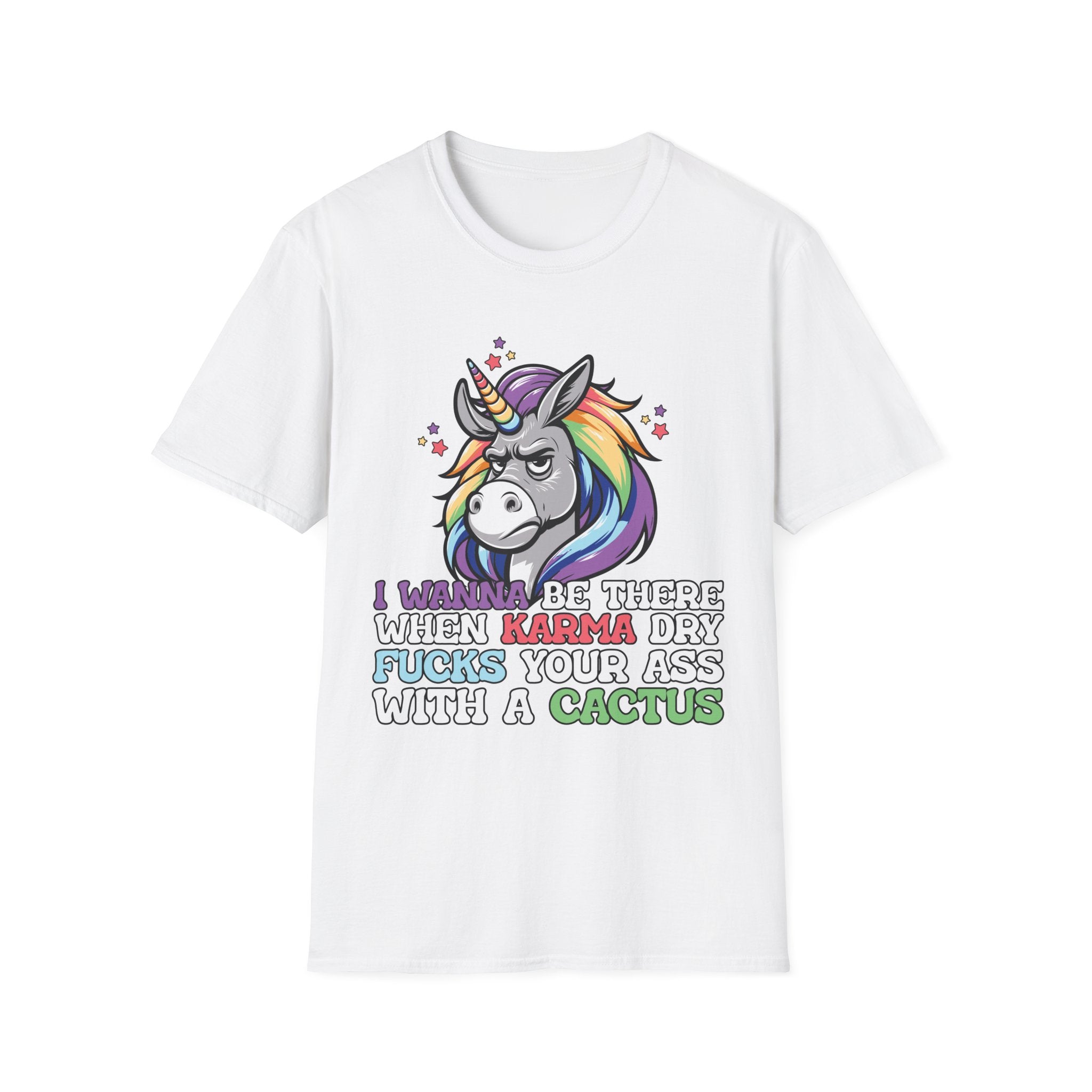 Sarcastic Unicorn Karma adult T-Shirt