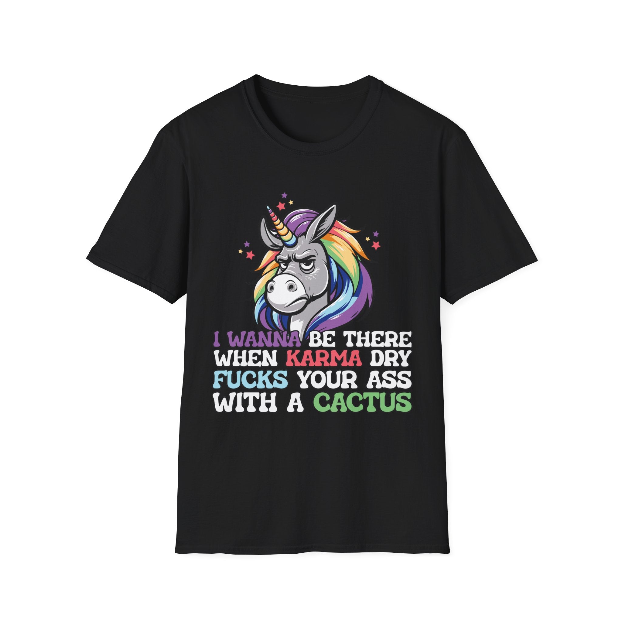 Sarcastic Unicorn Karma adult T-Shirt
