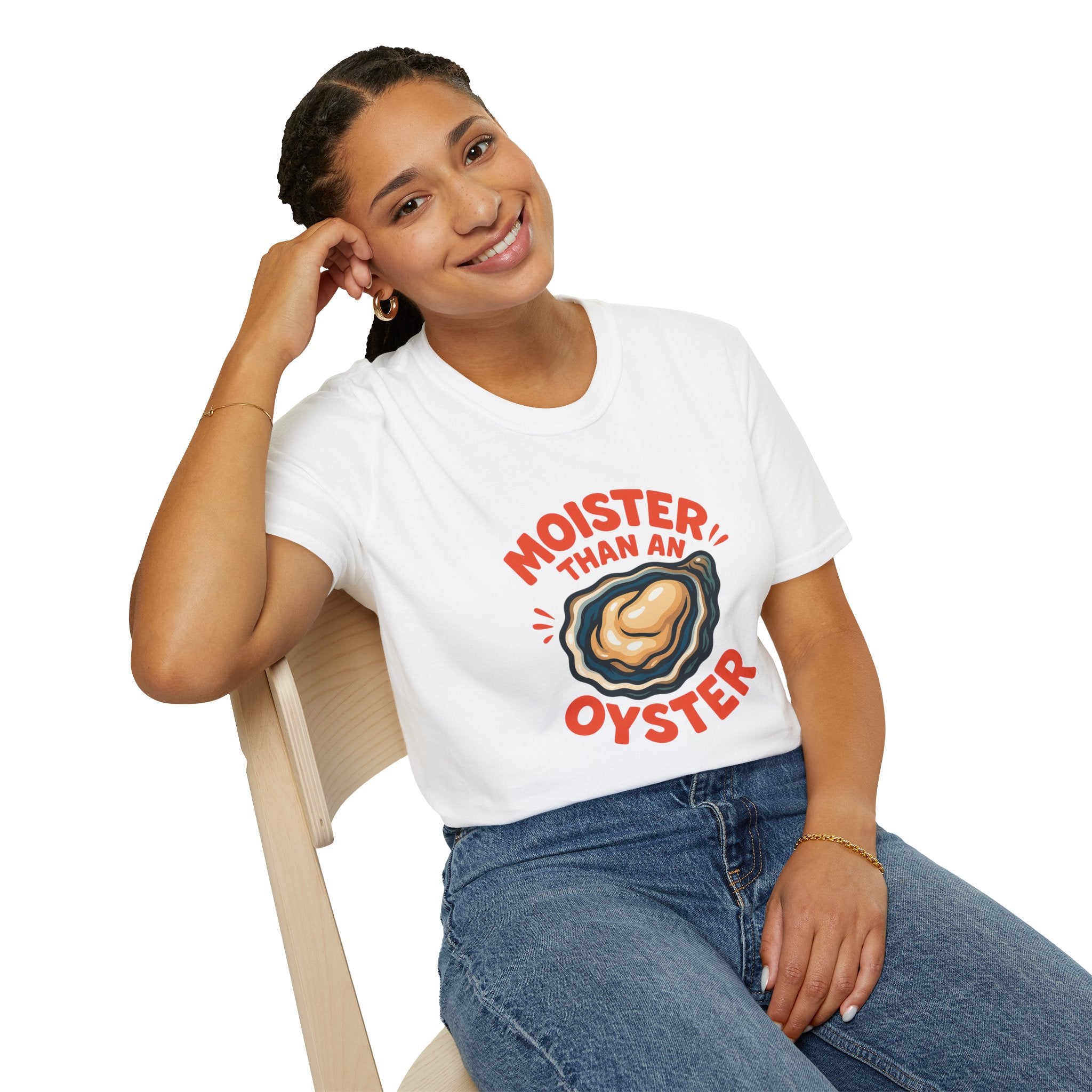 Moister than an Oyster Funny Adult T-Shirt