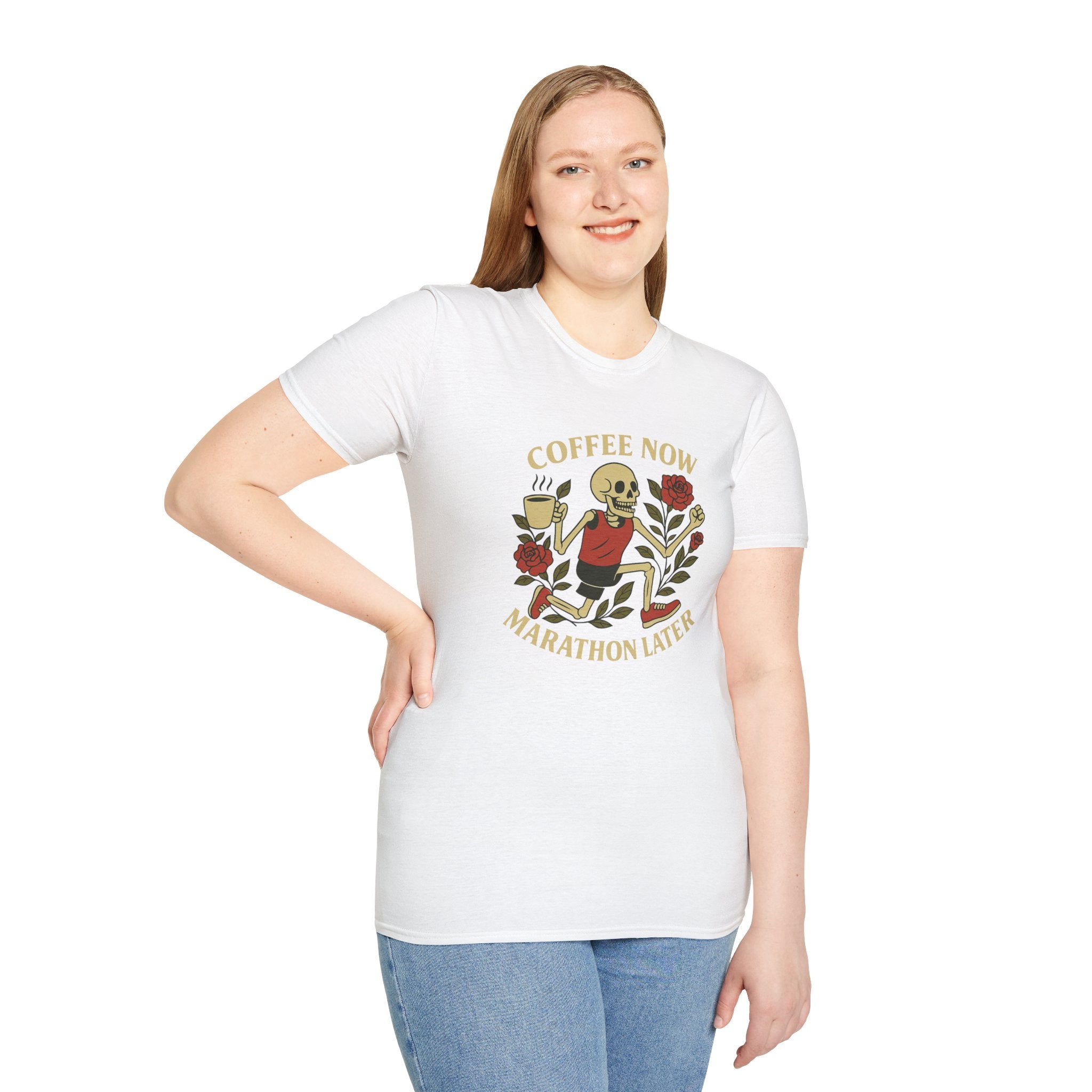 Coffee Now Marathon Later T-Shirt