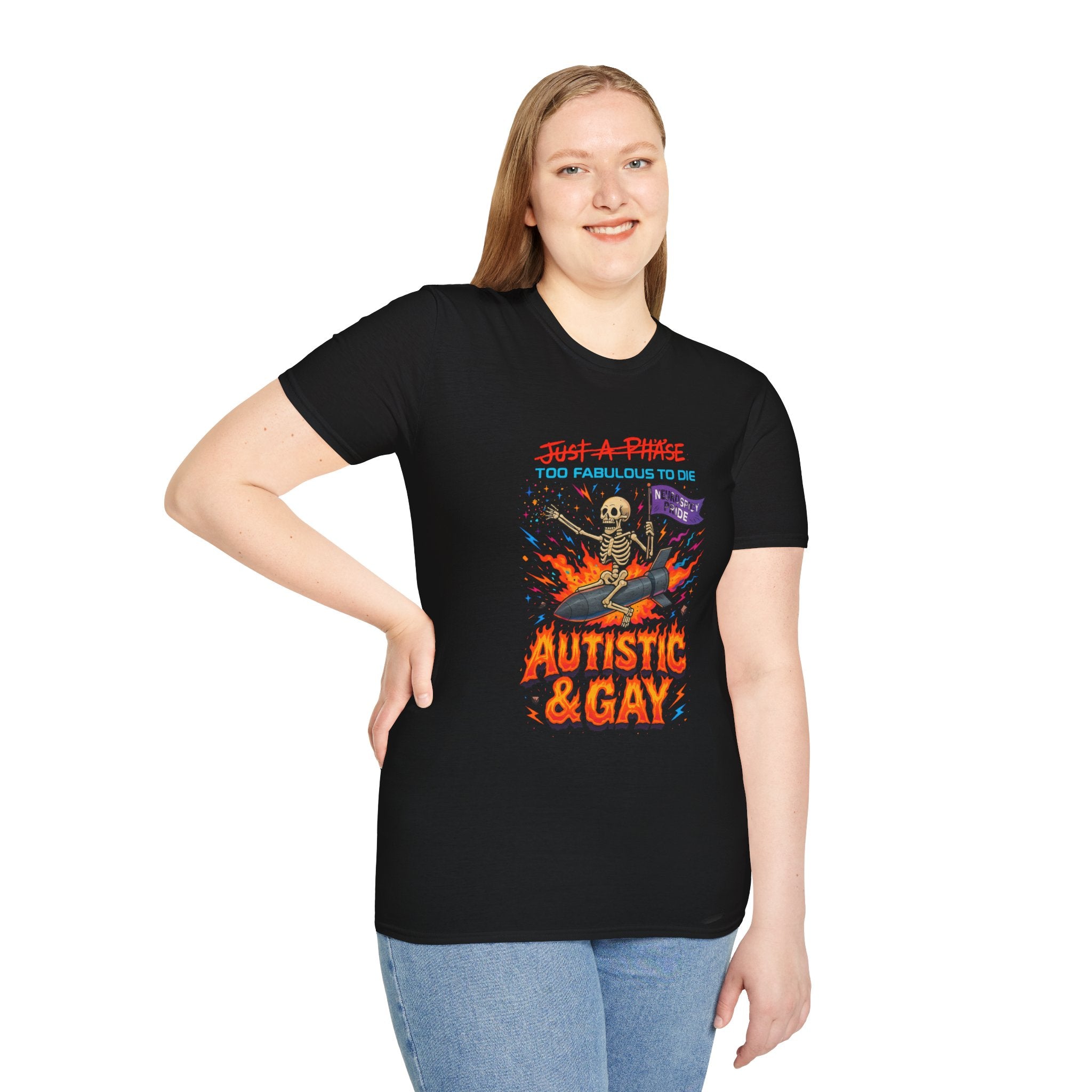 Autistic and Gay Neurospicy T-Shirt