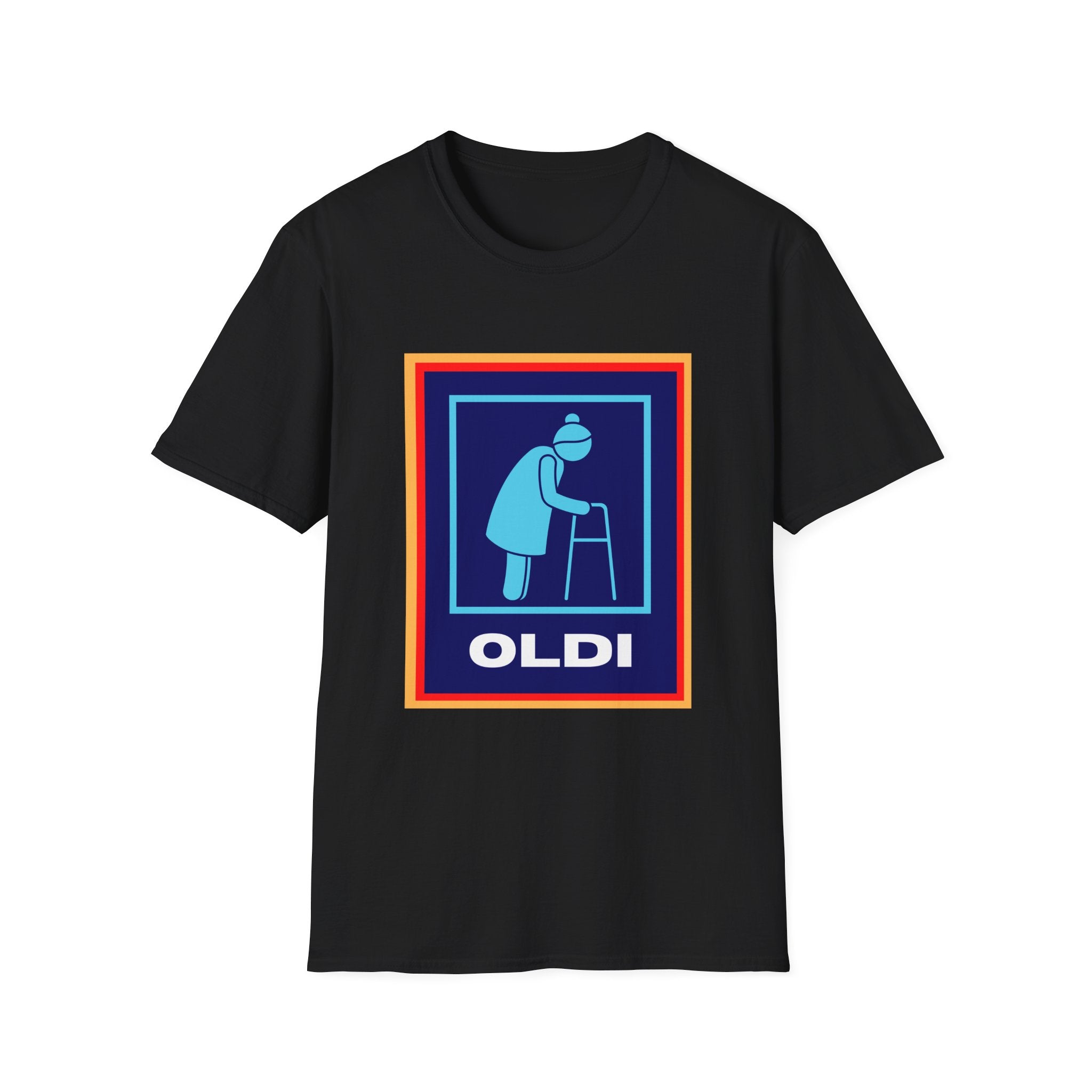 Oldi Walker Lady Funny Aldi Parody White Unisex T-Shirt